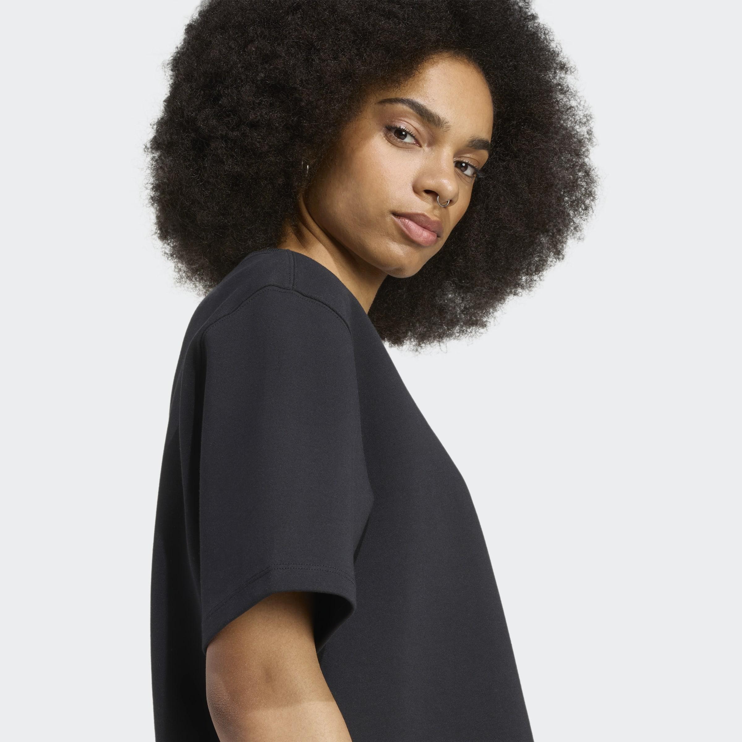 Adicolor Spacer Oversized Trefoil T-Shirt, Black, A701_ONE, large image number 3