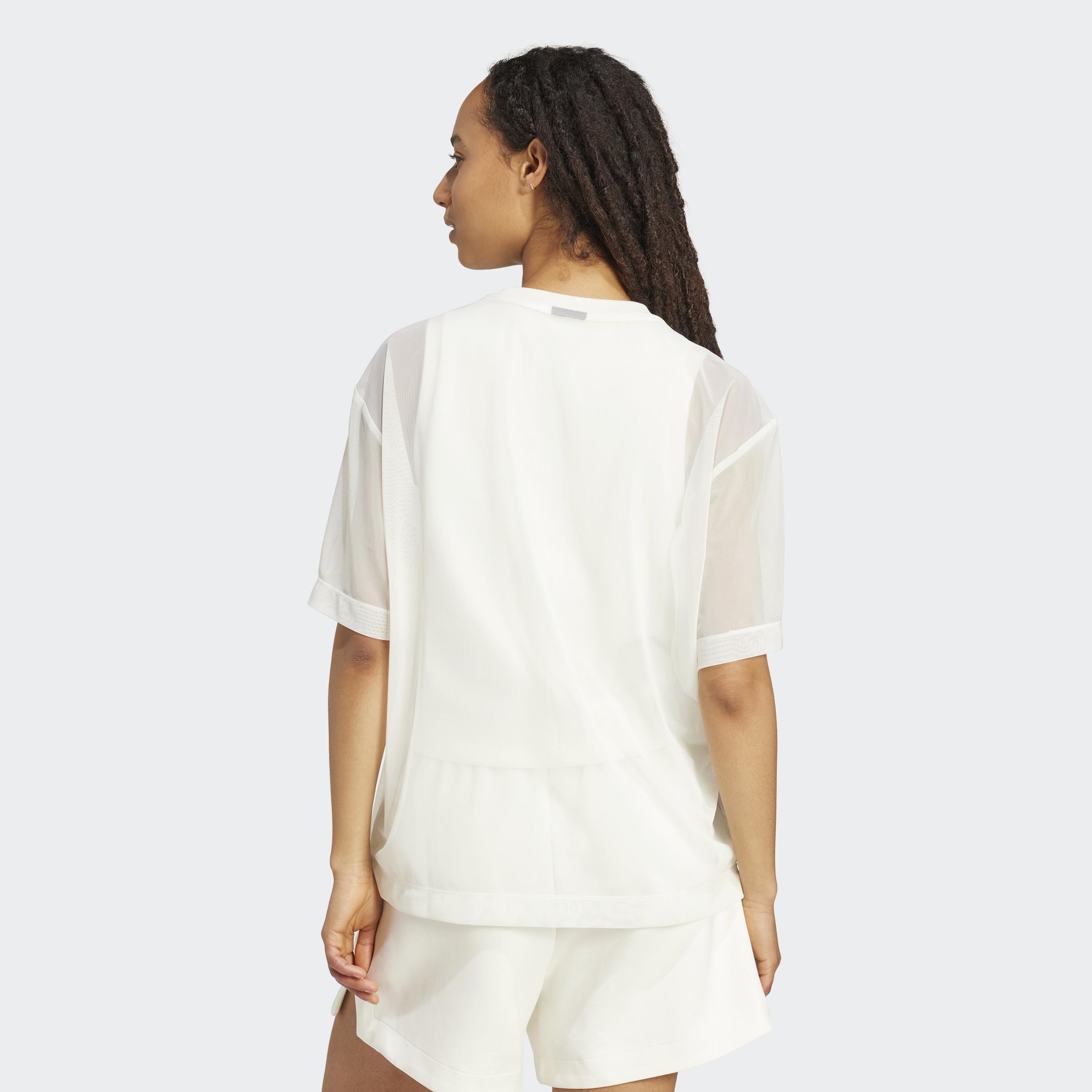 Soft Lux Mesh T-Shirt, White, A701_ONE, large image number 1