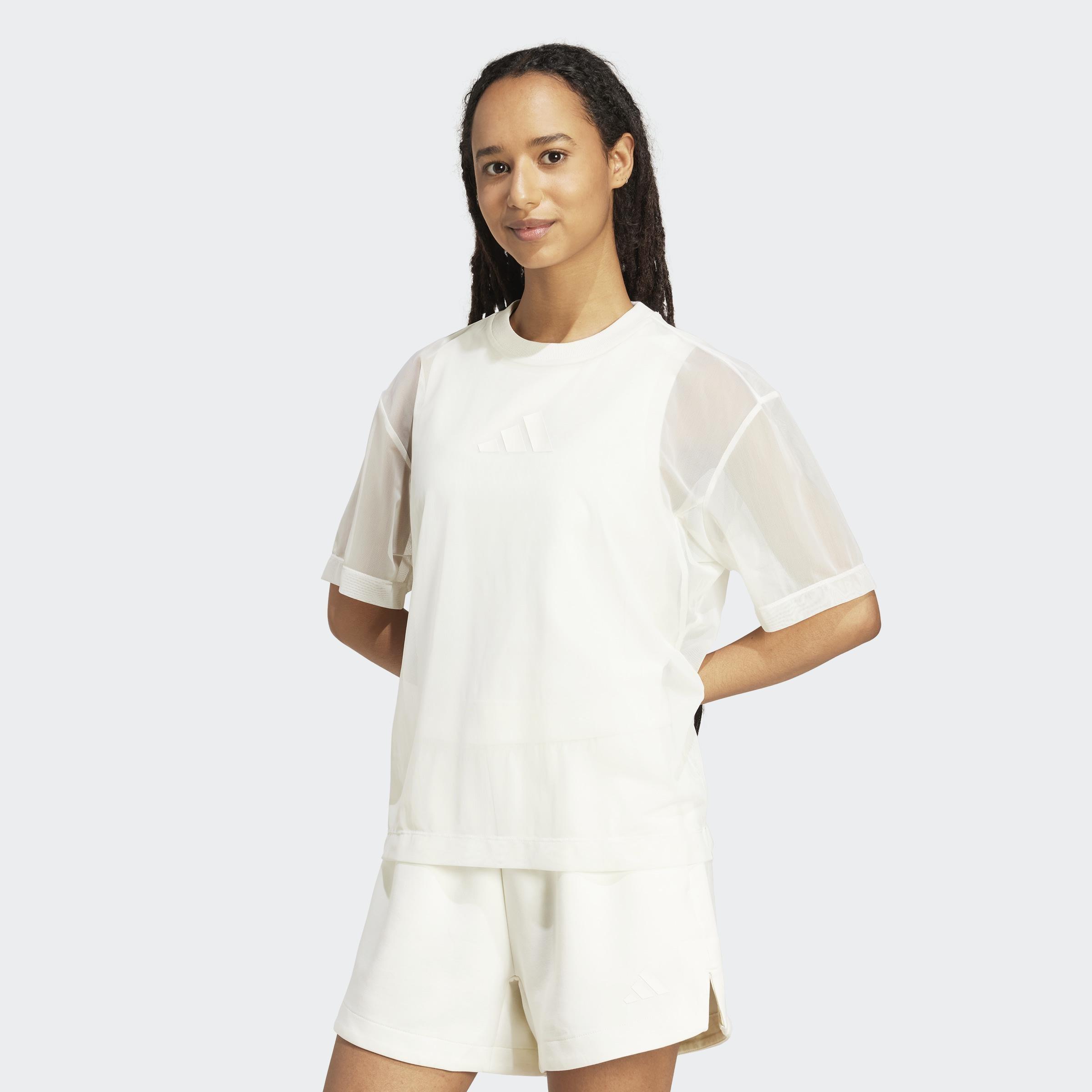 Soft Lux Mesh T-Shirt, White, A701_ONE, large image number 5