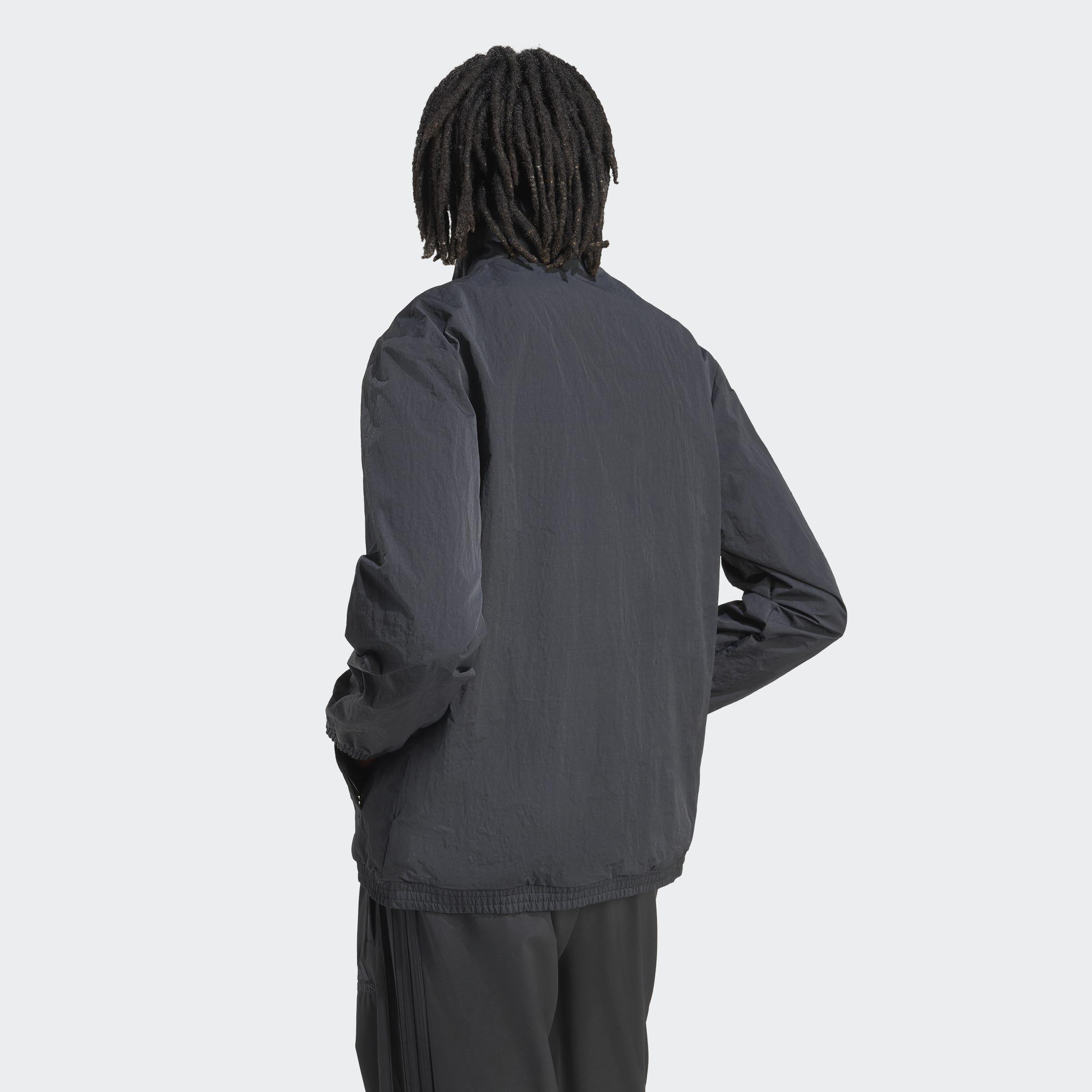 Firebird Front Stripes Woven Track Top, Black