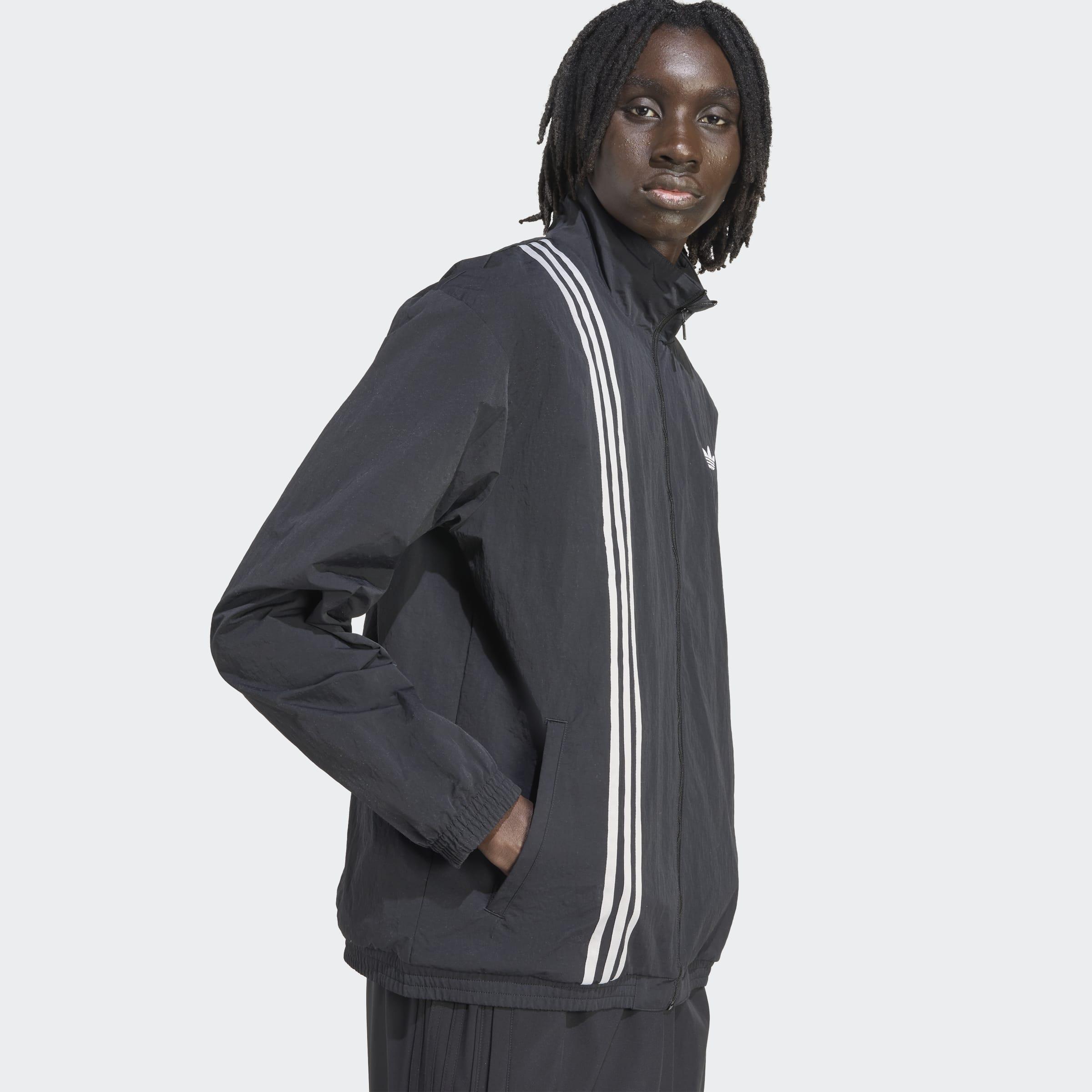 Firebird Front Stripes Woven Track Top, Black, A701_ONE, large image number 3