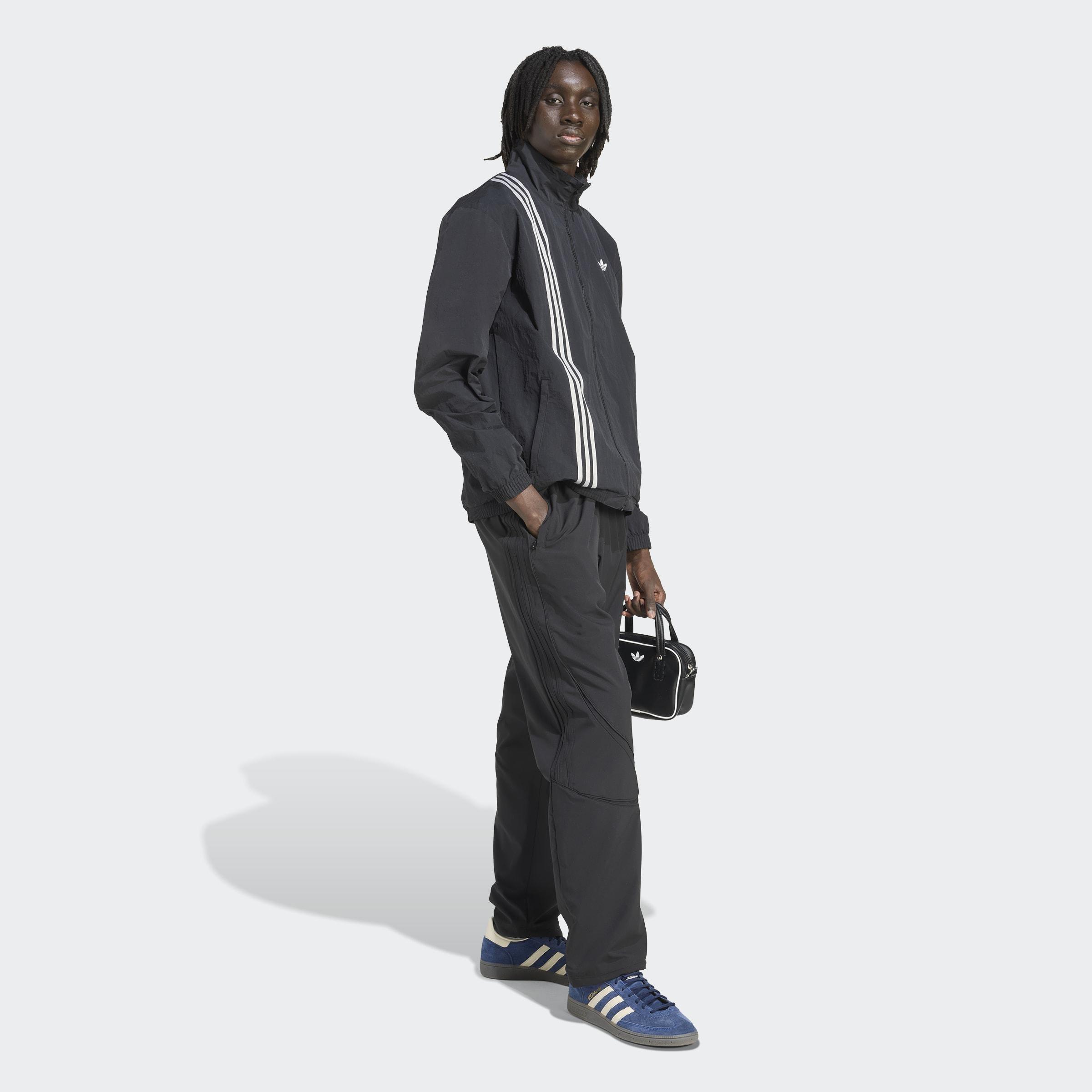 Firebird Front Stripes Woven Track Top, Black, A701_ONE, large image number 4