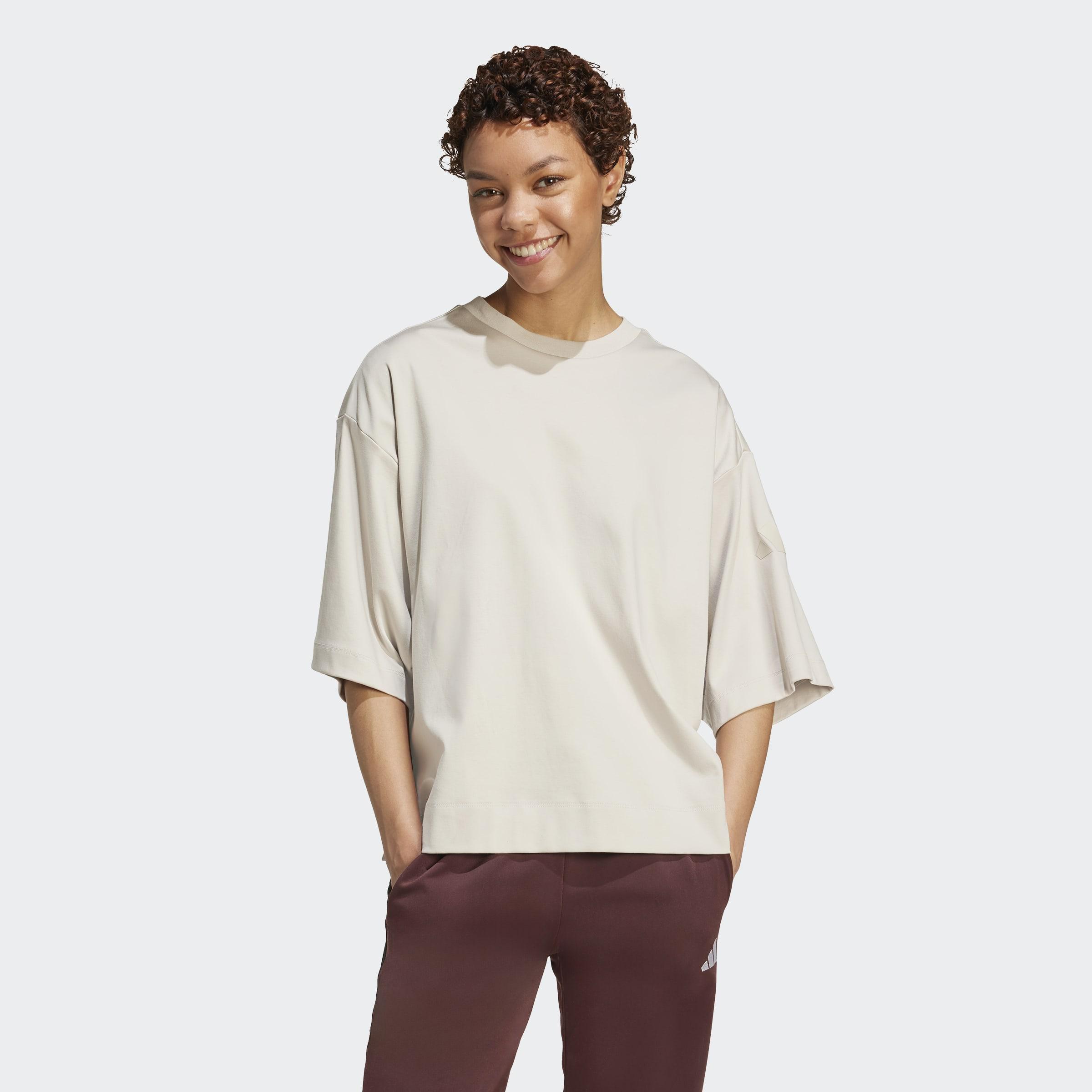 Soft Lux Loose T-Shirt, Grey, A701_ONE, large image number 5