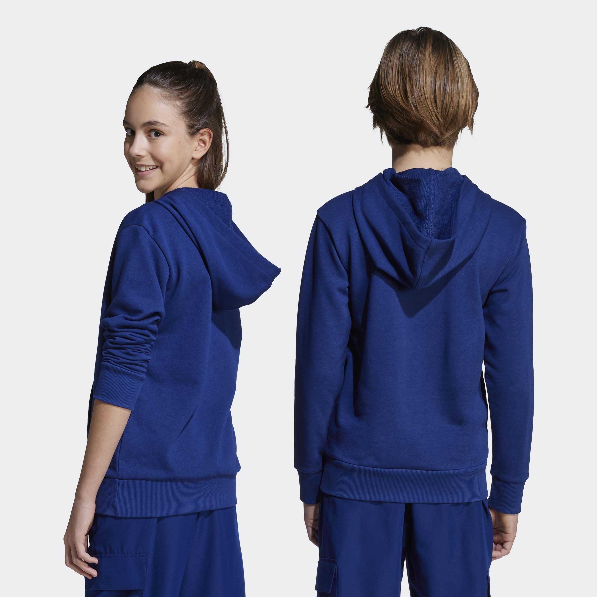 Kids Unisex Essentials Hoodie, Blue, A701_ONE, large image number 2
