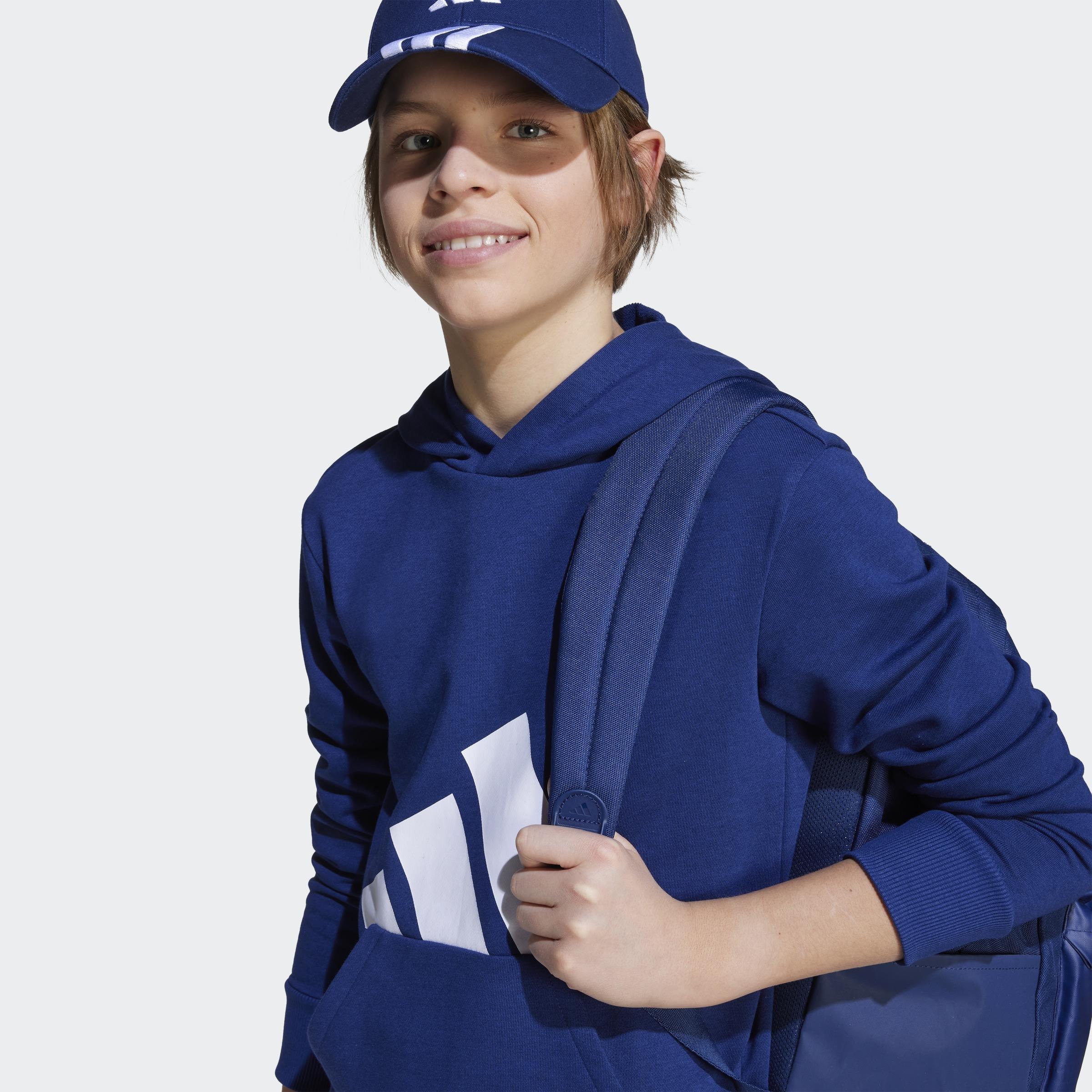 Kids Unisex Essentials Hoodie, Blue, A701_ONE, large image number 4