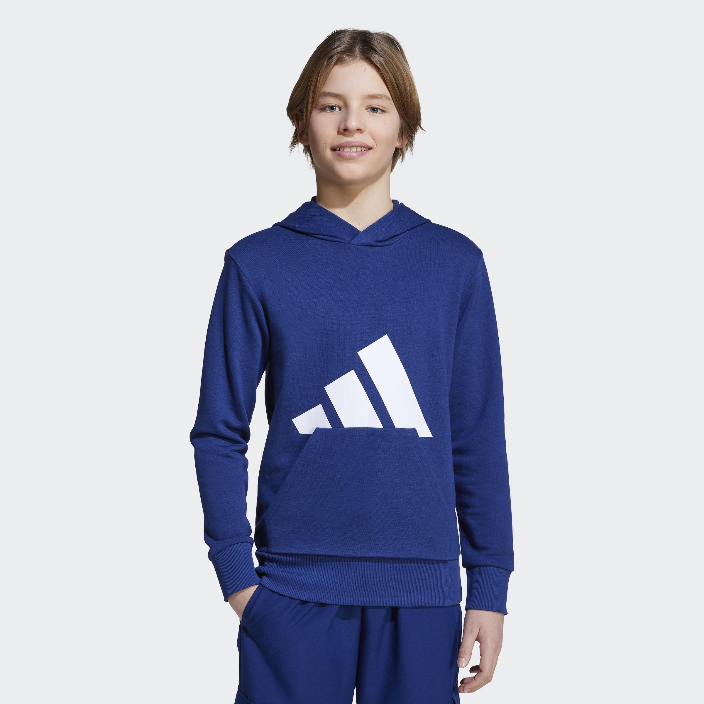 Kids Unisex Essentials Hoodie, Blue, A701_ONE, large image number 7