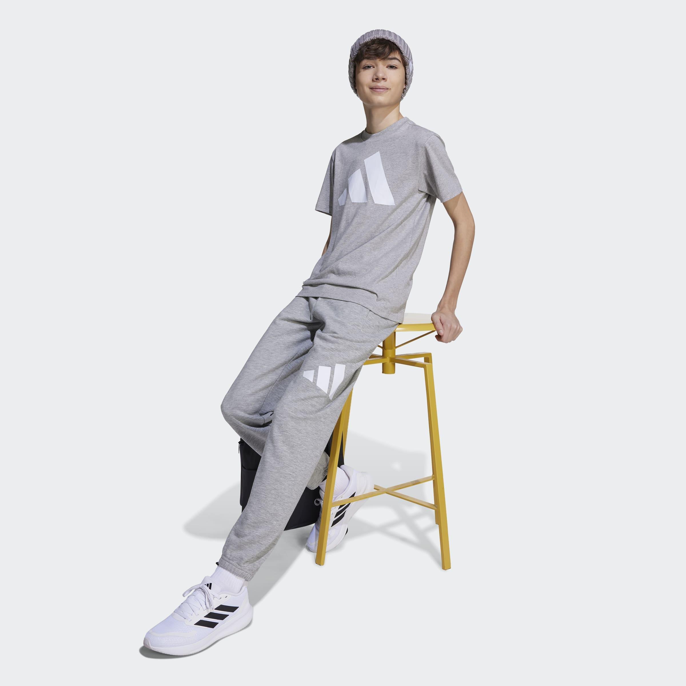 Kids Unisex Essentials Joggers, Grey, A701_ONE, large image number 4