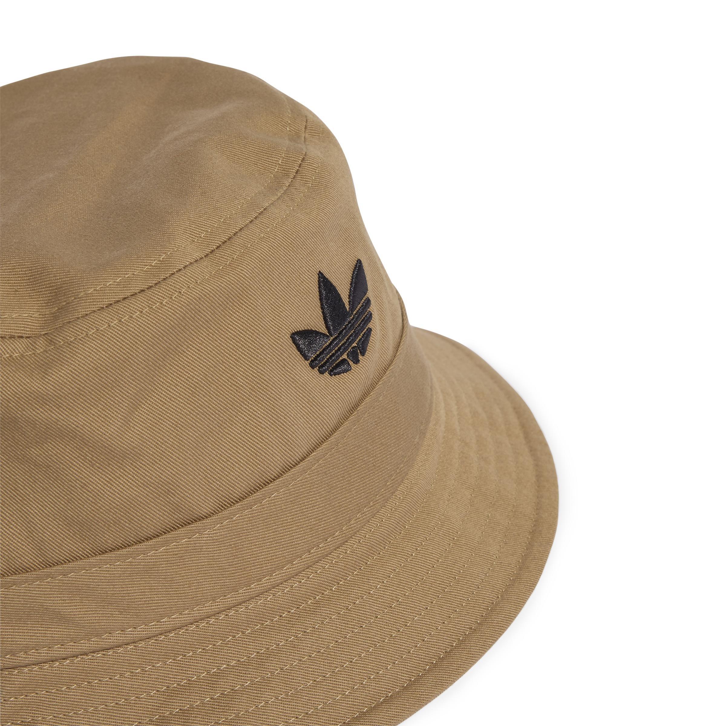 Unisex Adicolor Trefoil Bucket Hat, Beige, A701_ONE, large image number 2