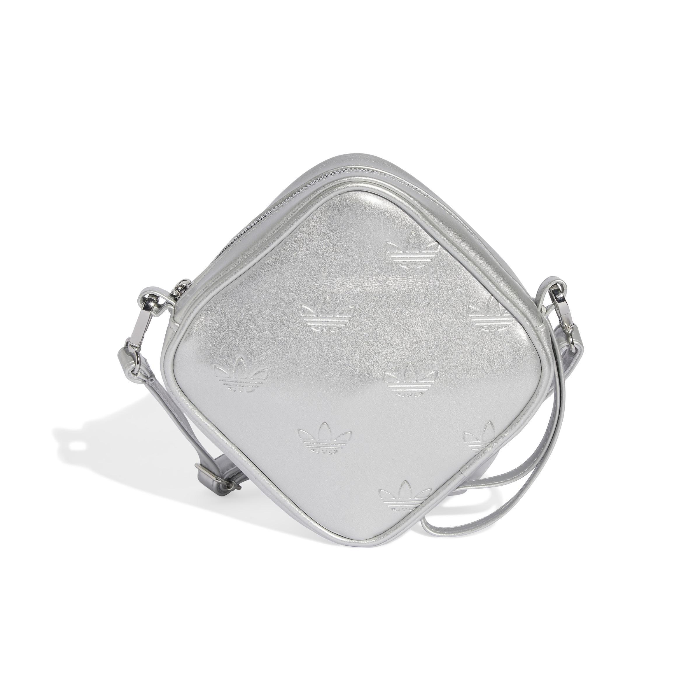 Unisex Adicolor Diamond Shaped Bag, Grey, A701_ONE, large image number 3