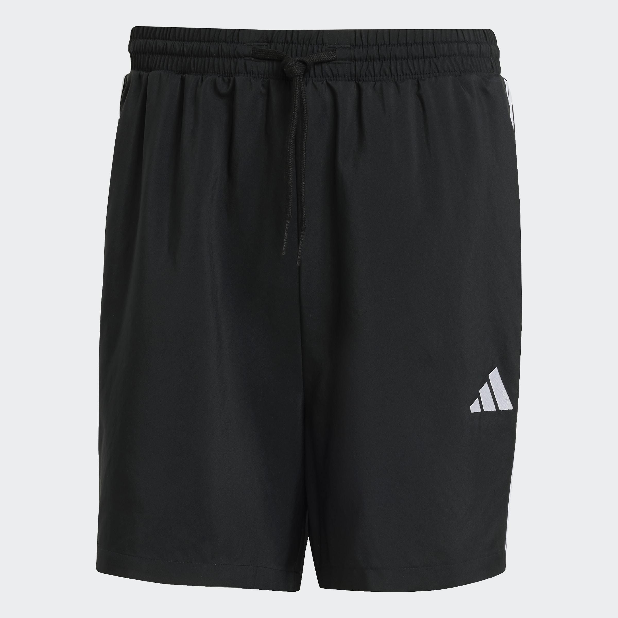 Essentials 3-Stripes Chelsea Shorts, Black, A701_ONE, large image number 0