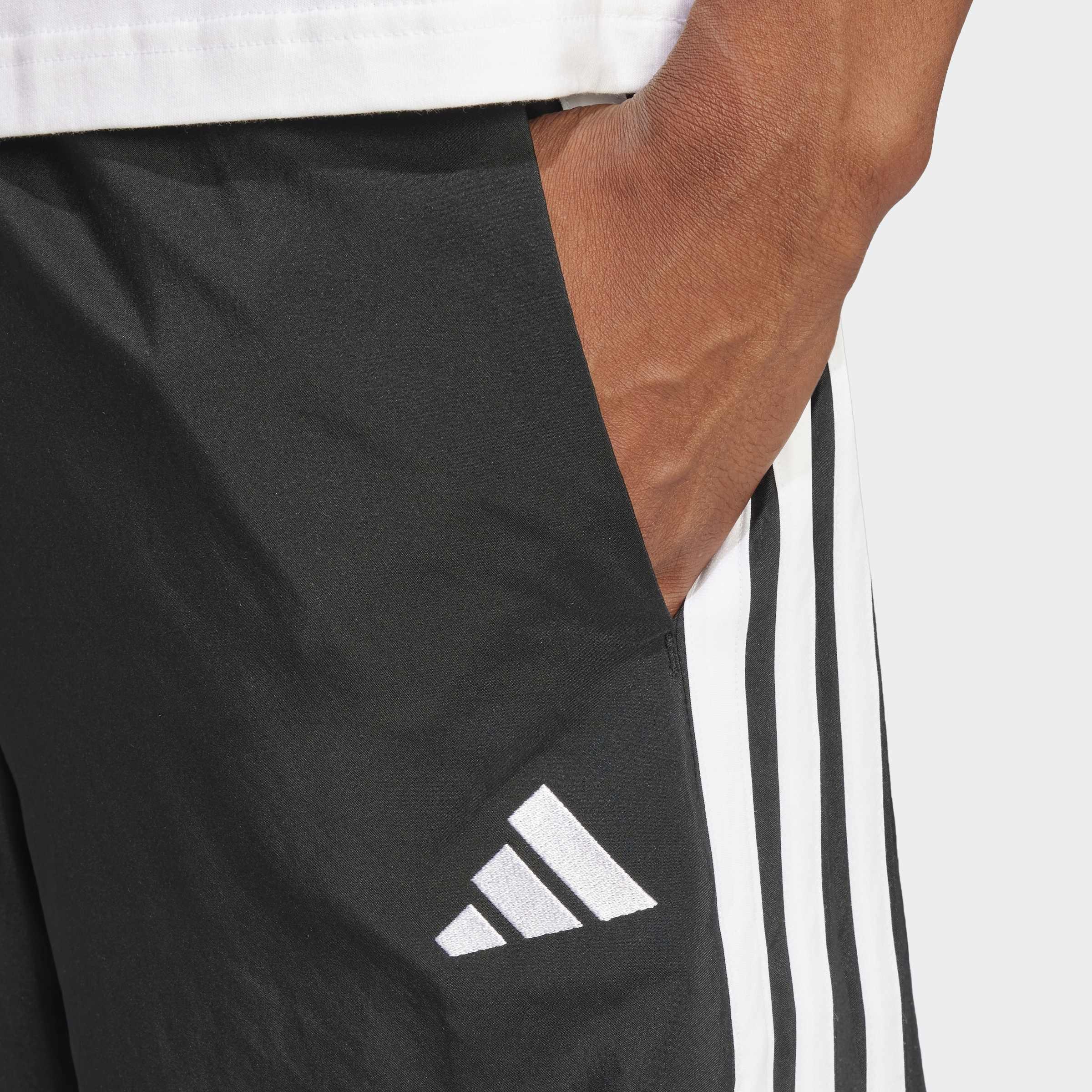 Essentials 3-Stripes Chelsea Shorts, Black, A701_ONE, large image number 3