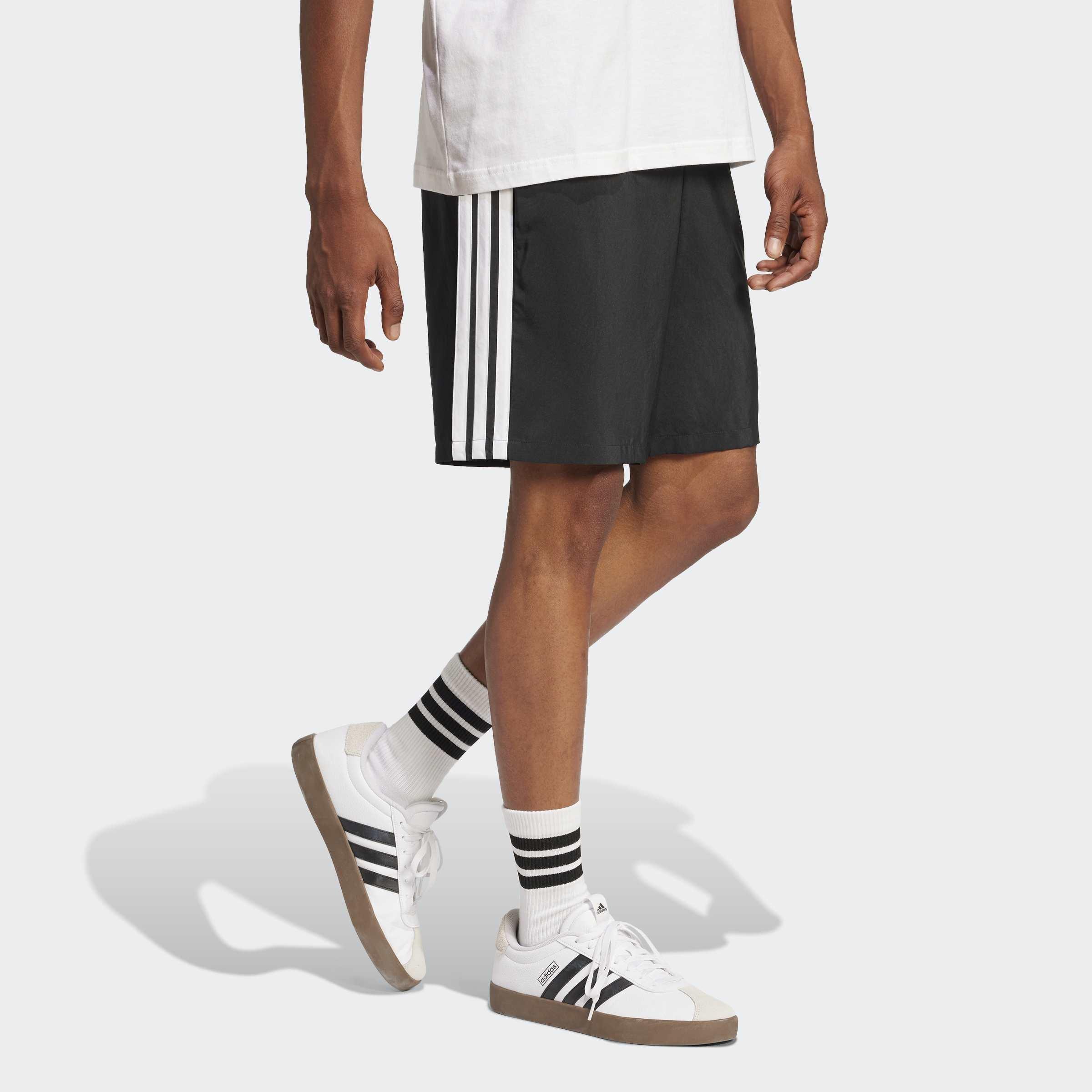 Essentials 3-Stripes Chelsea Shorts, Black, A701_ONE, large image number 5