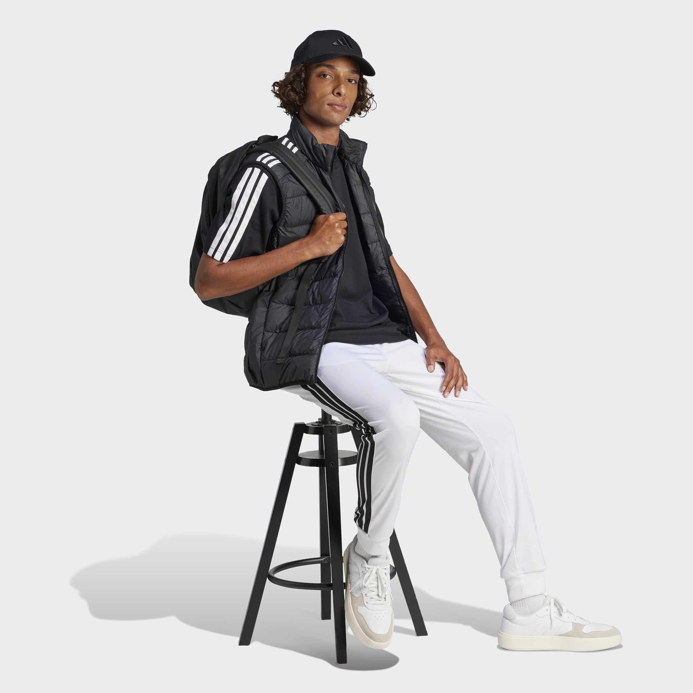 Essentials 3-Stripes Single Jersey T-Shirt, Black, A701_ONE, large image number 4