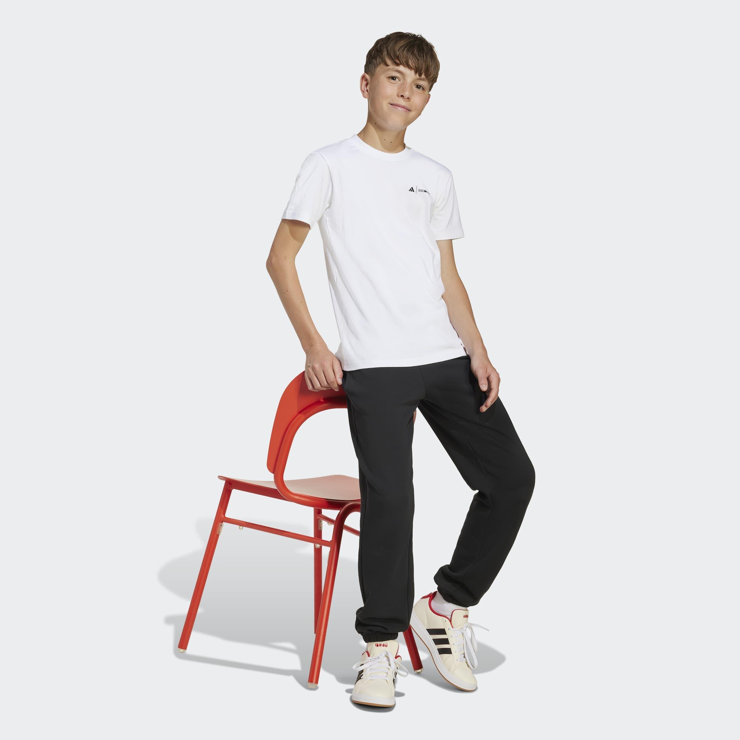 Kids Unisex Adidas 20th Century Fox Home Alone Graphics T-Shirt, White, A701_ONE, large image number 5