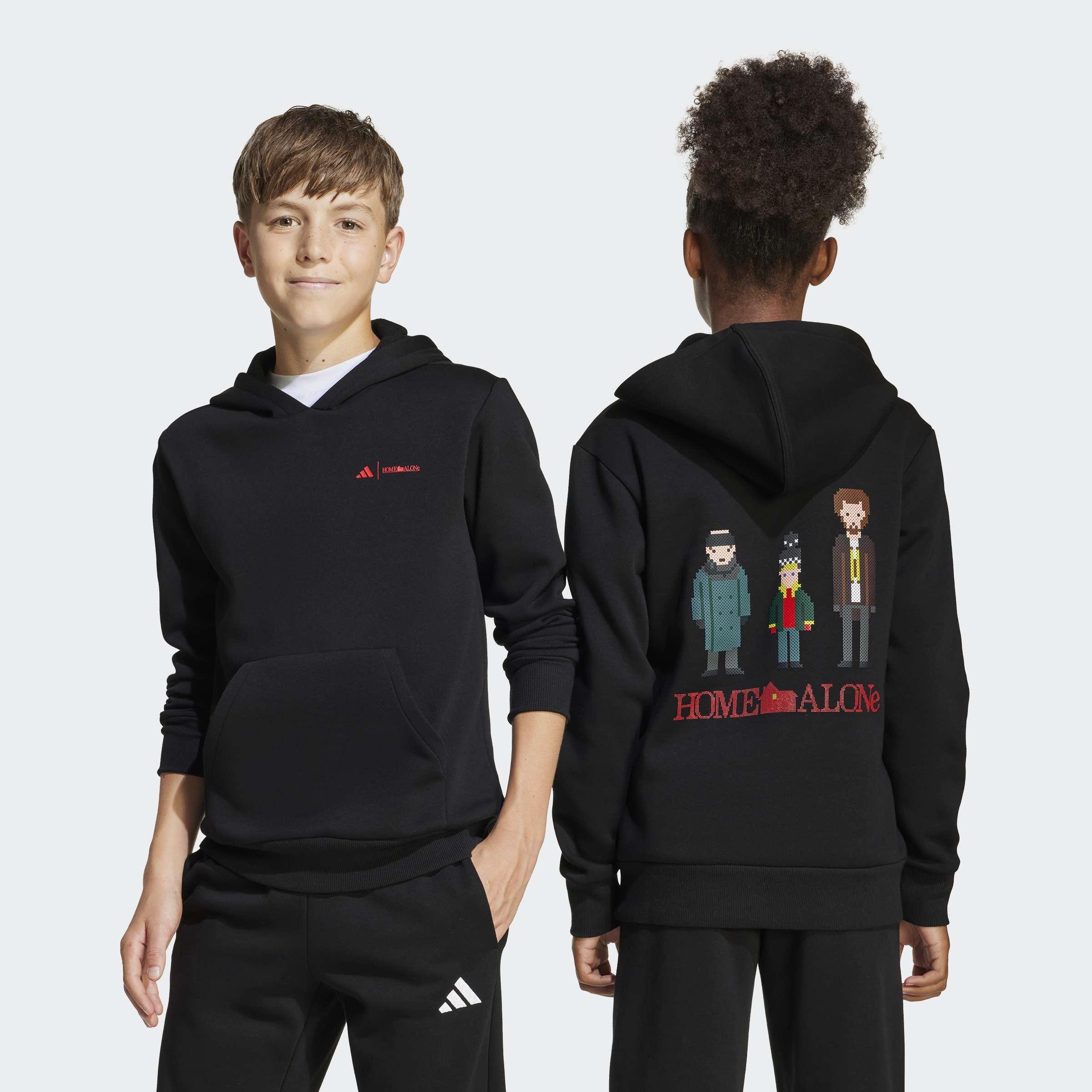 Kids Unisex Adidas 20th Century Fox Home Alone Sweat, Black, A701_ONE, large image number 5