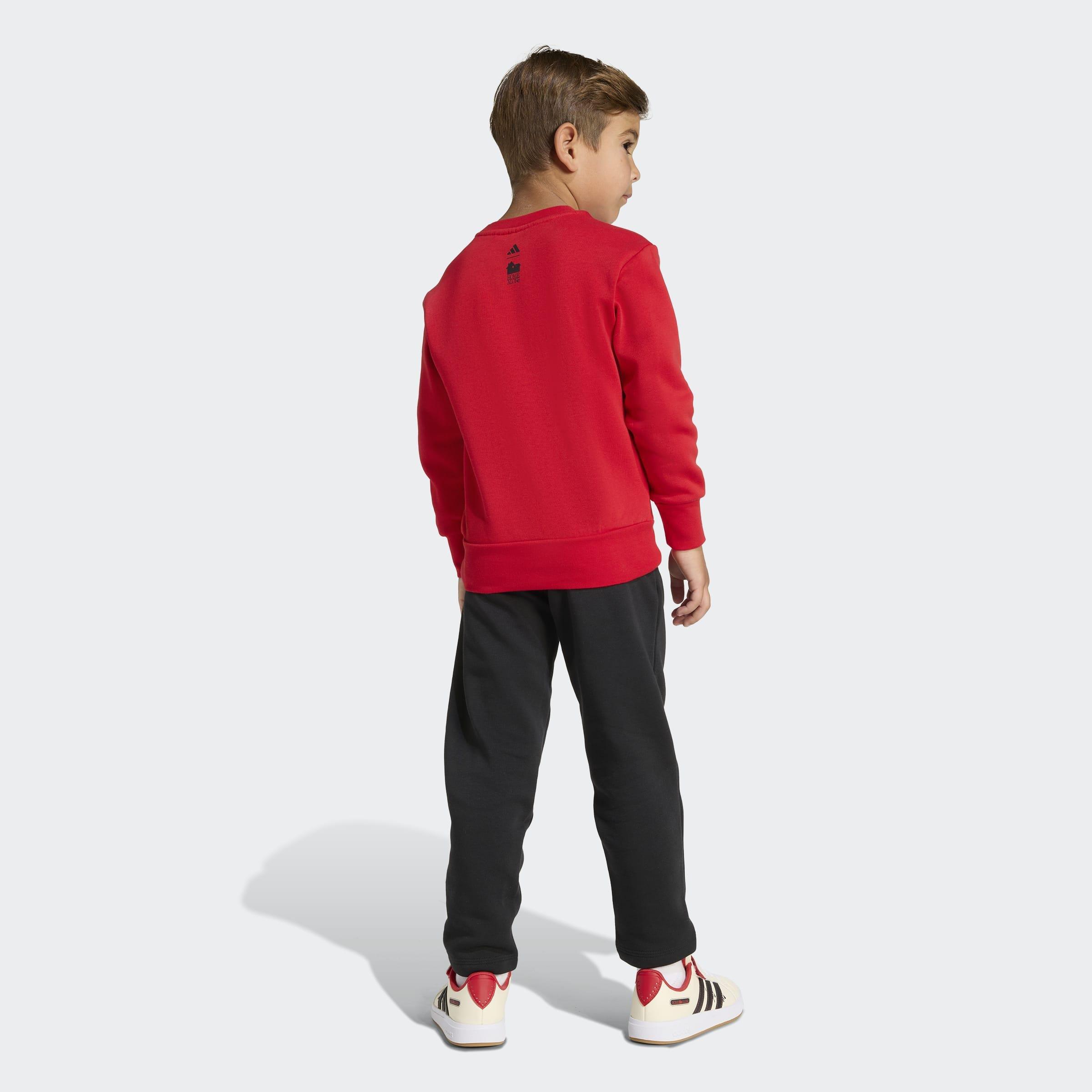 Kids Unisex Adidas 20th Century Fox Home Alone Jogger, Red, A701_ONE, large image number 3