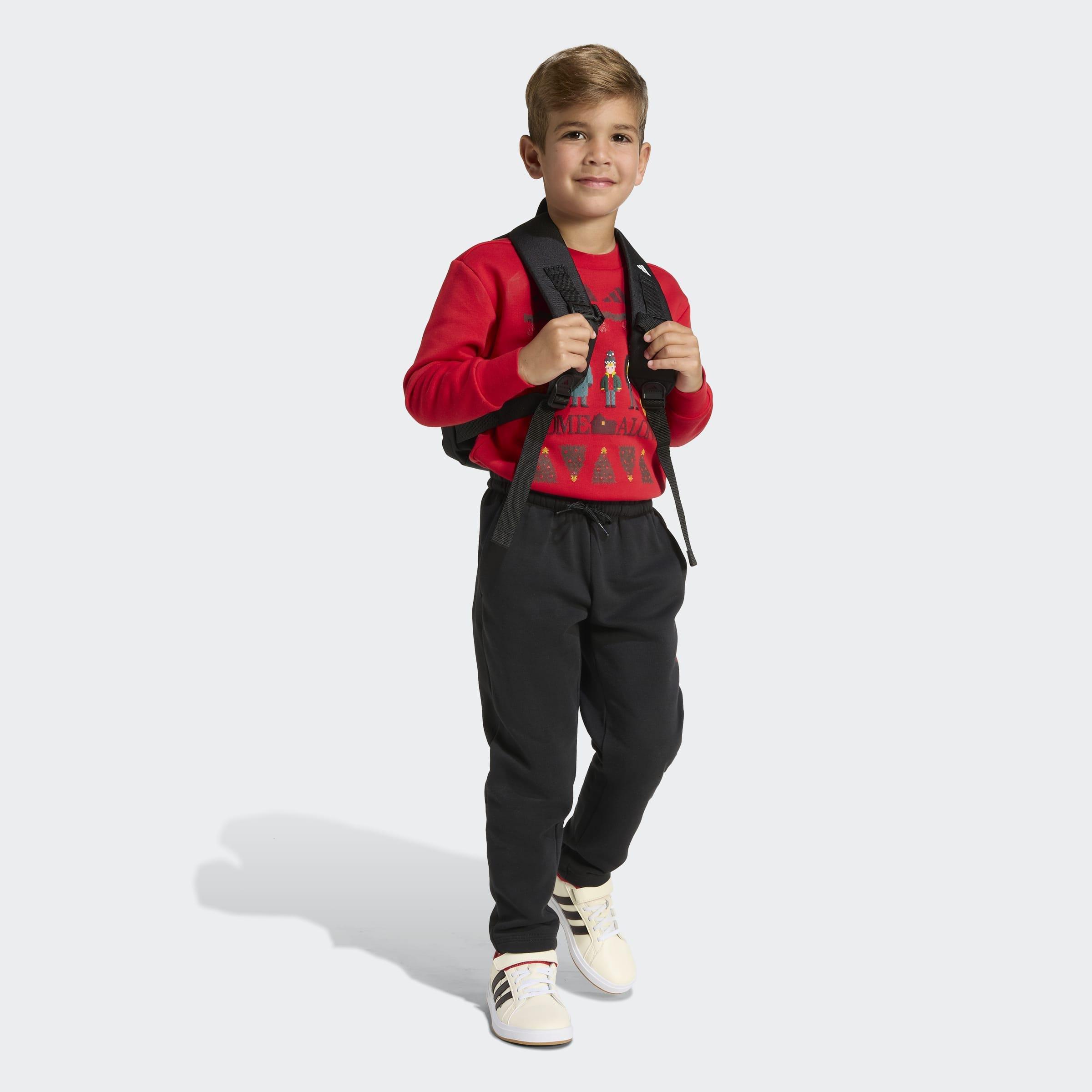 Kids Unisex Adidas 20th Century Fox Home Alone Jogger, Red, A701_ONE, large image number 7