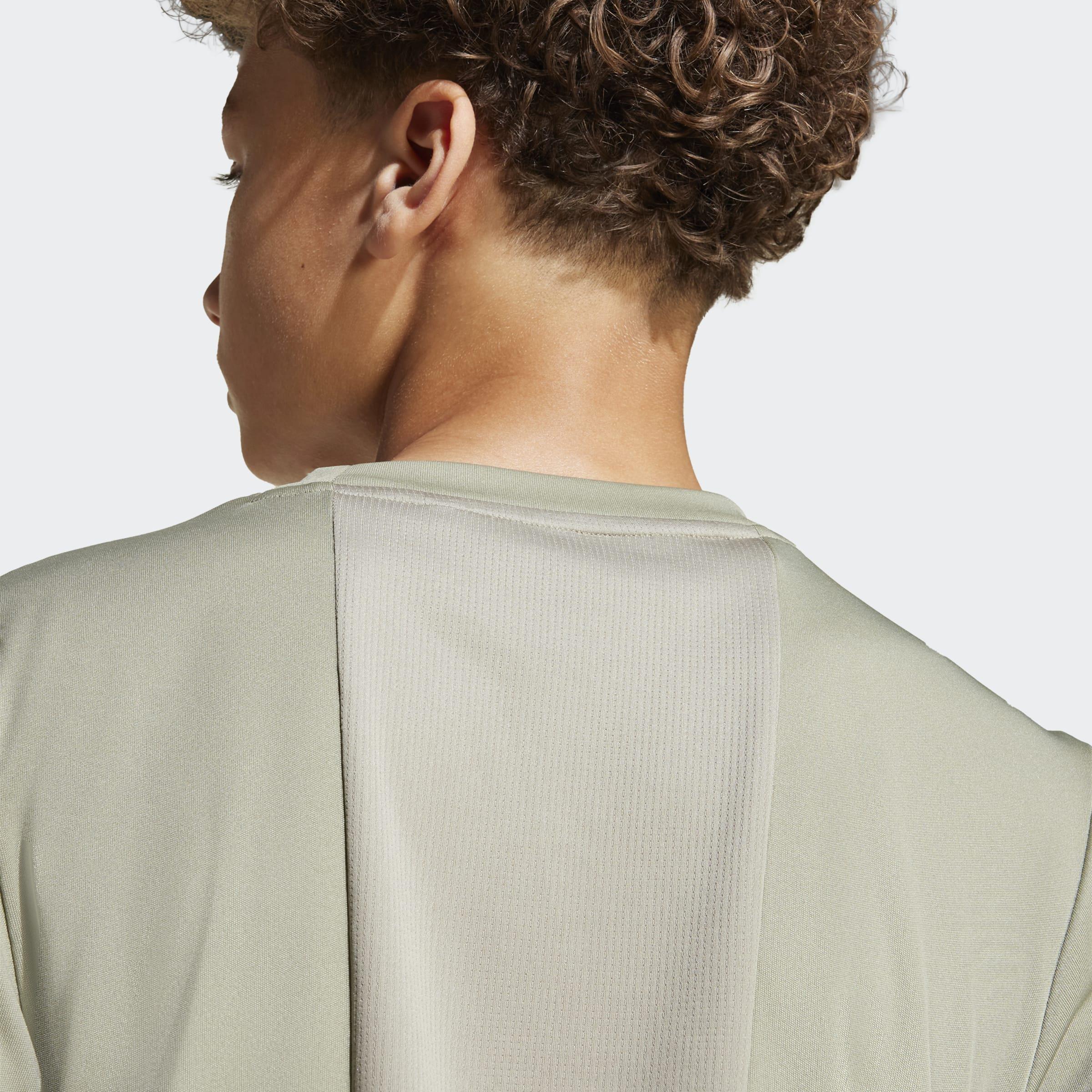 Kids Train Essentials 3-Stripes T-Shirt, Green, A701_ONE, large image number 2