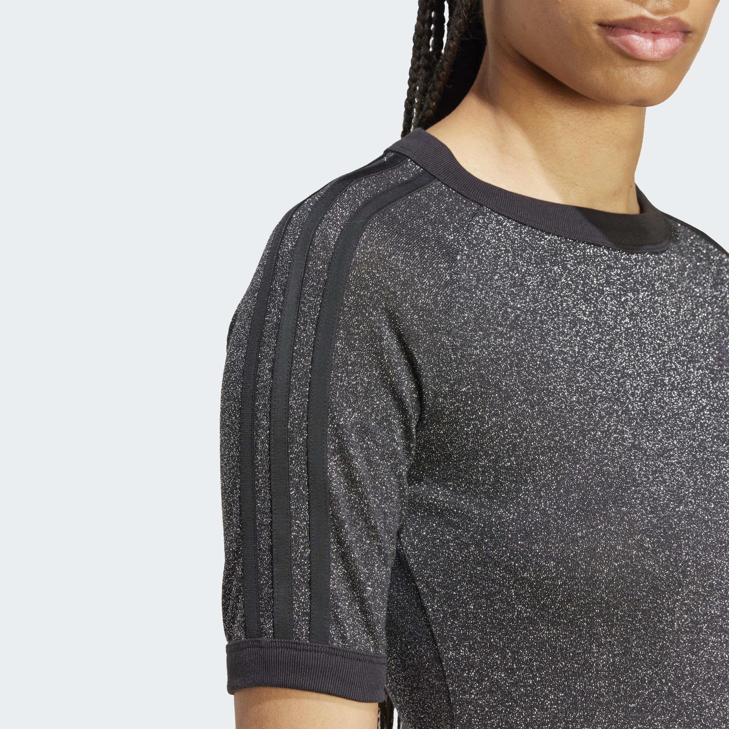 Adicolor Holiday Glitter 3-Stripes Dress, Black, A701_ONE, large image number 2