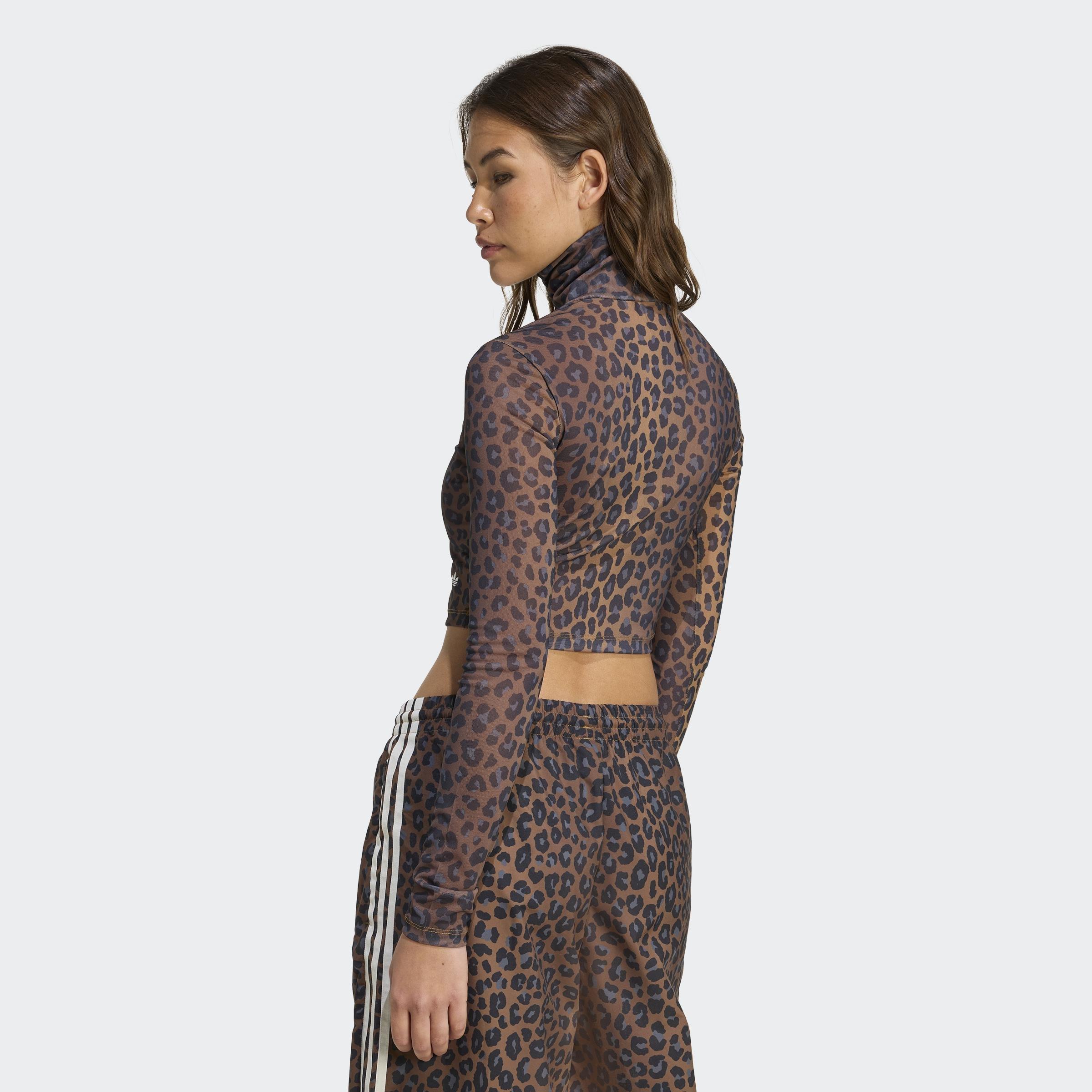 Leopard Long Sleeve T-Shirt, Multicolour, A701_ONE, large image number 1