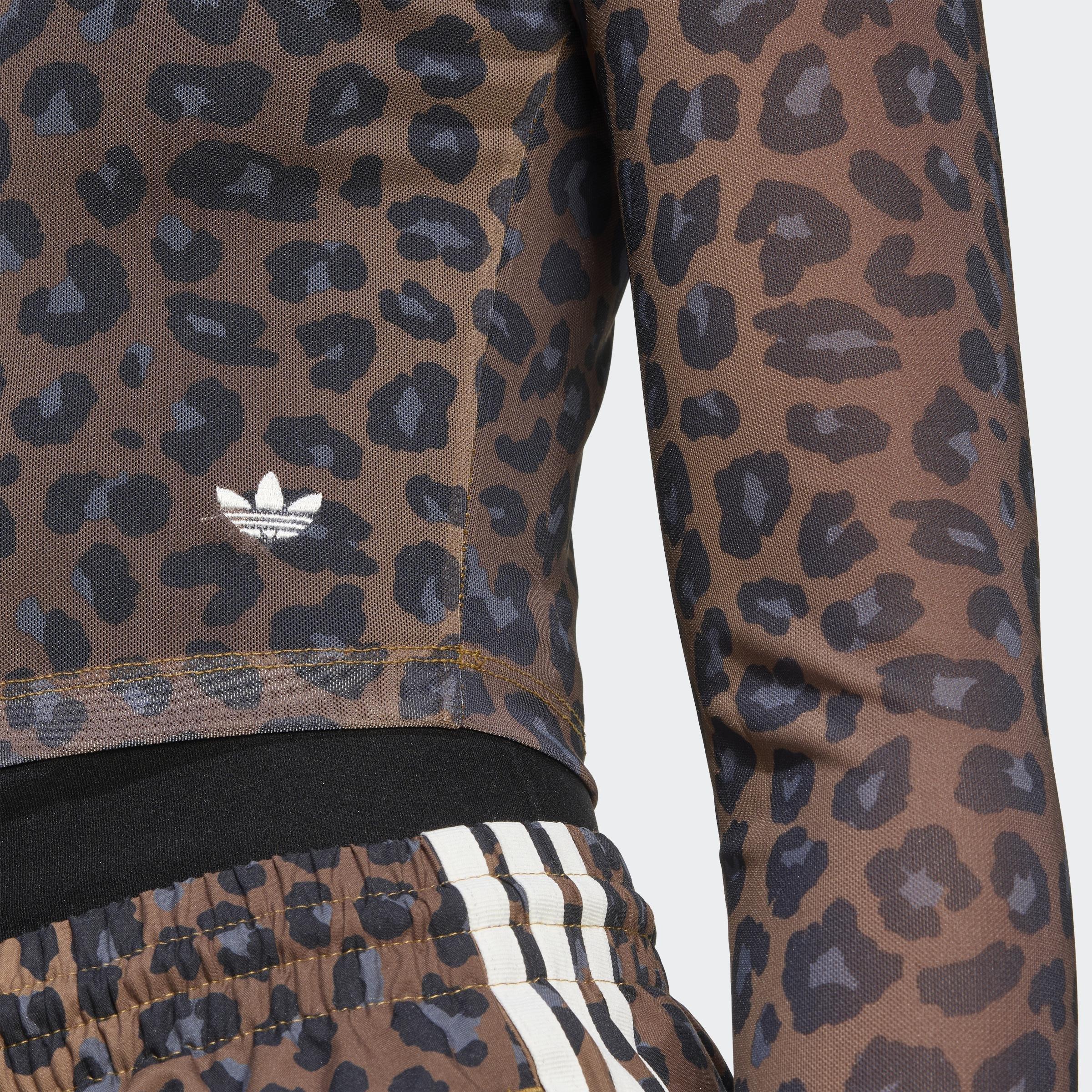 Leopard Long Sleeve T-Shirt, Multicolour, A701_ONE, large image number 3