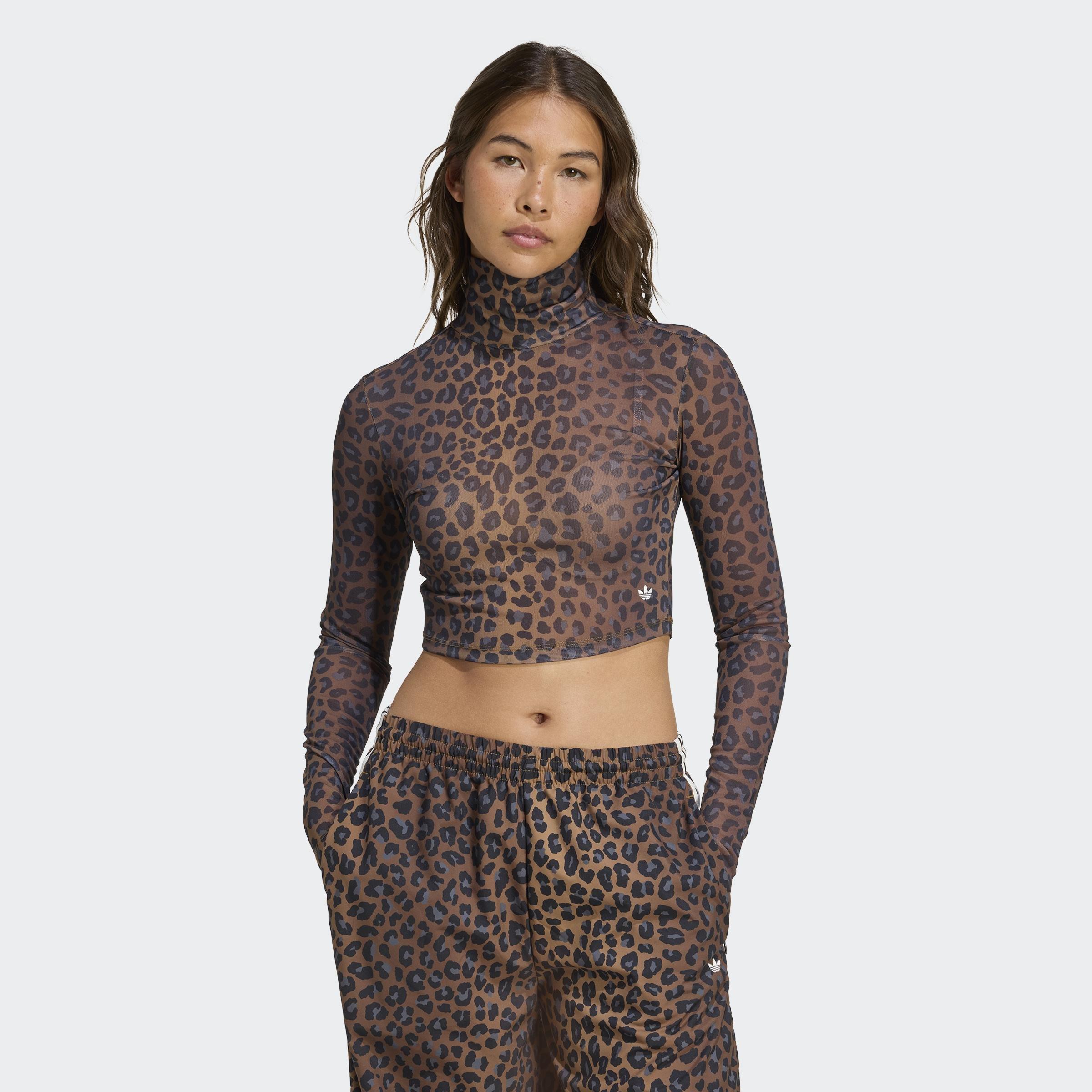 Leopard Long Sleeve T-Shirt, Multicolour, A701_ONE, large image number 5