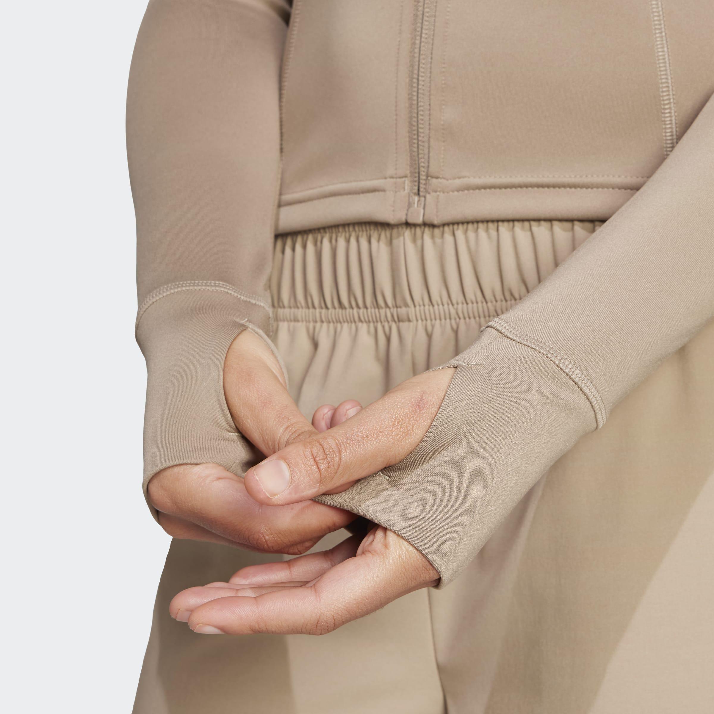 Optime Essentials Full-Zip Jacket, Brown, A701_ONE, large image number 3