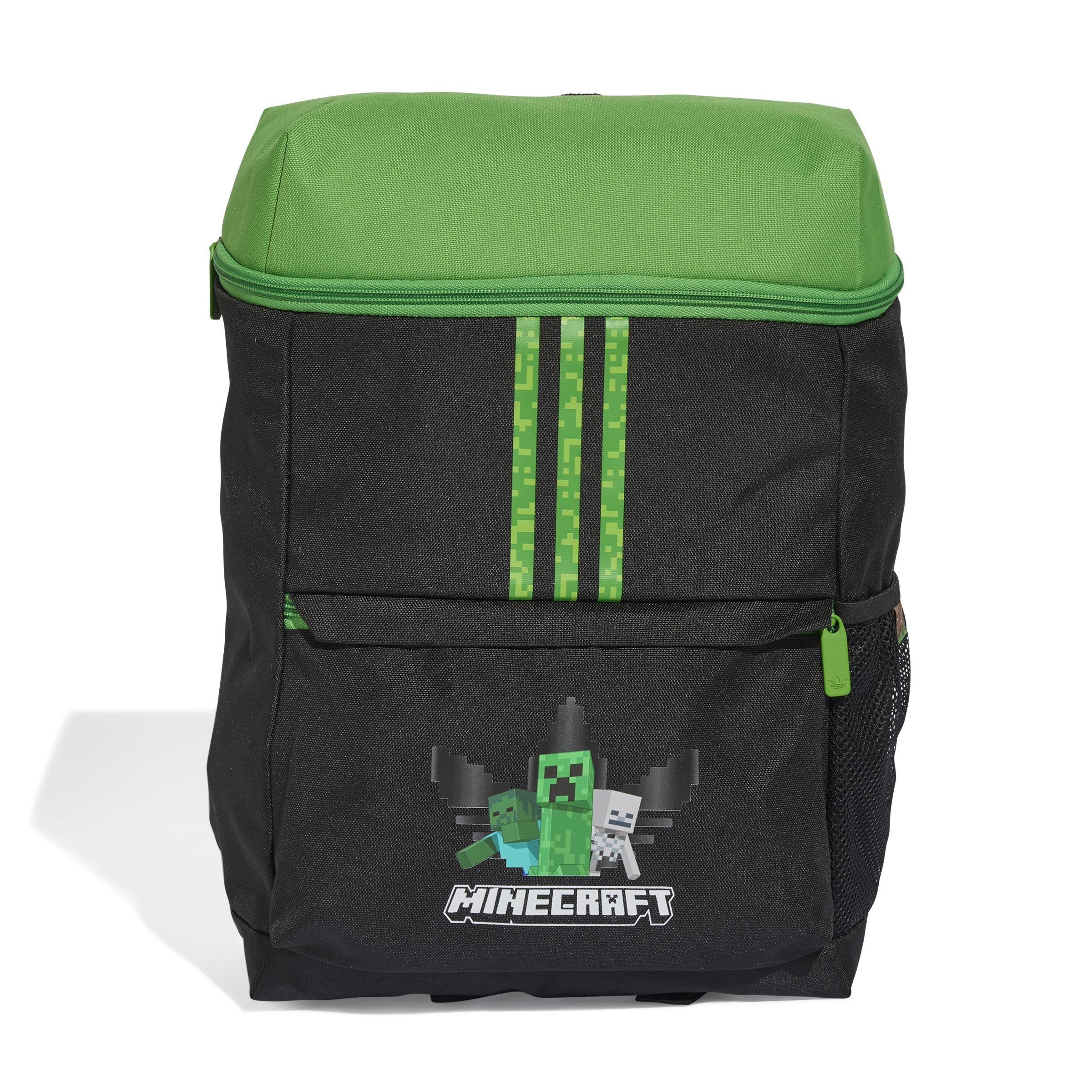 Kids Unisex adidas Originals x Minecraft Teen Backpack, Black, A701_ONE, large image number 0