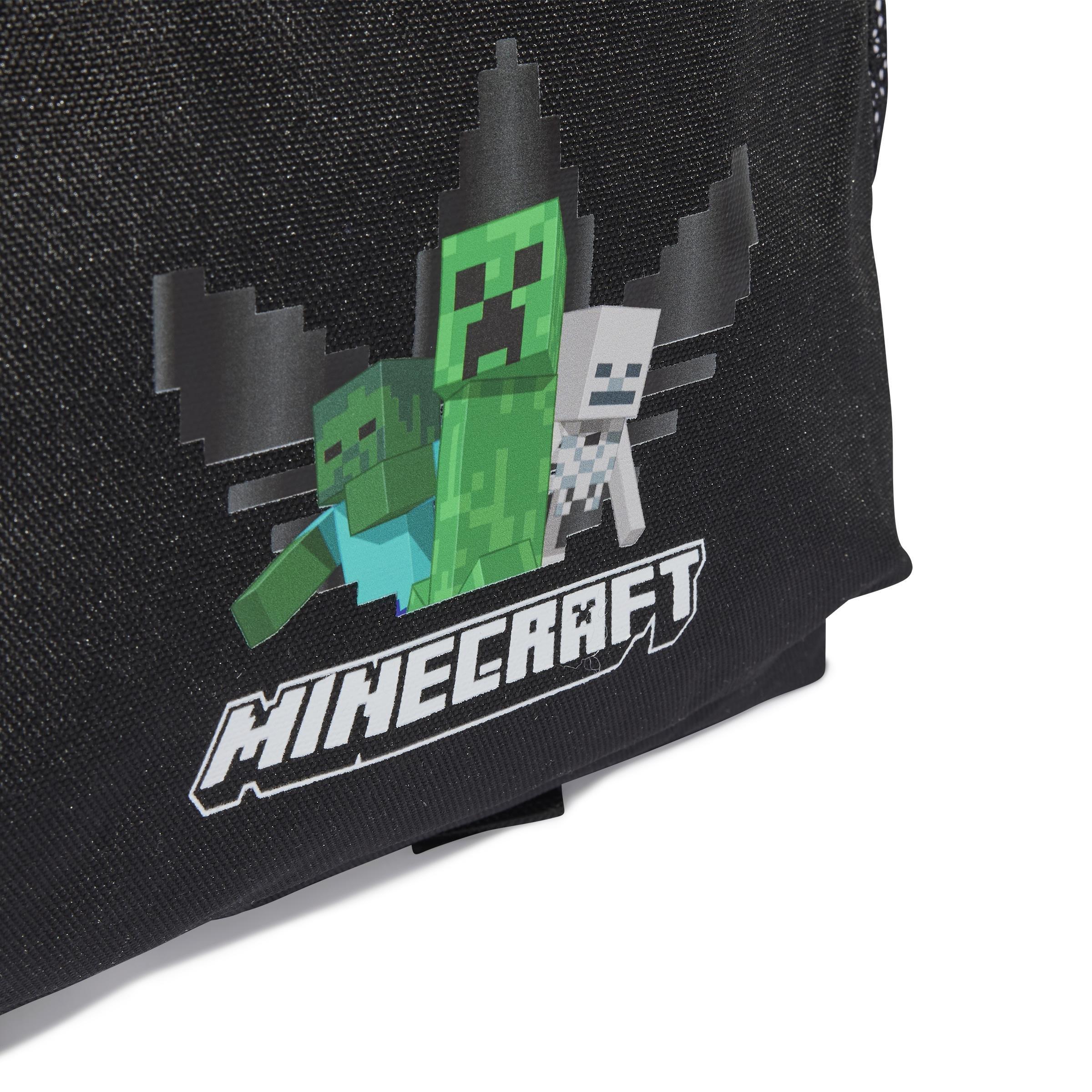Kids Unisex adidas Originals x Minecraft Teen Backpack, Black, A701_ONE, large image number 5