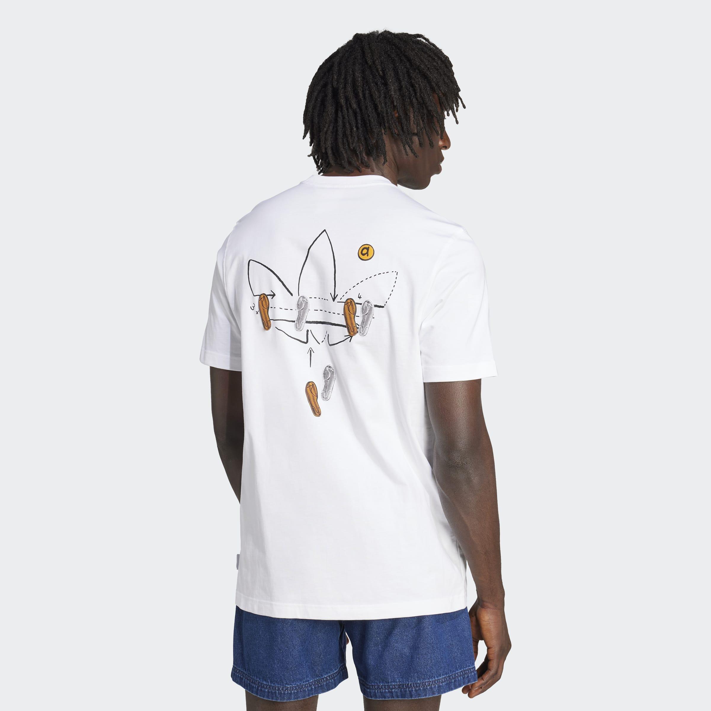 Trefoil Series Loose T-Shirt, White, A701_ONE, large image number 1