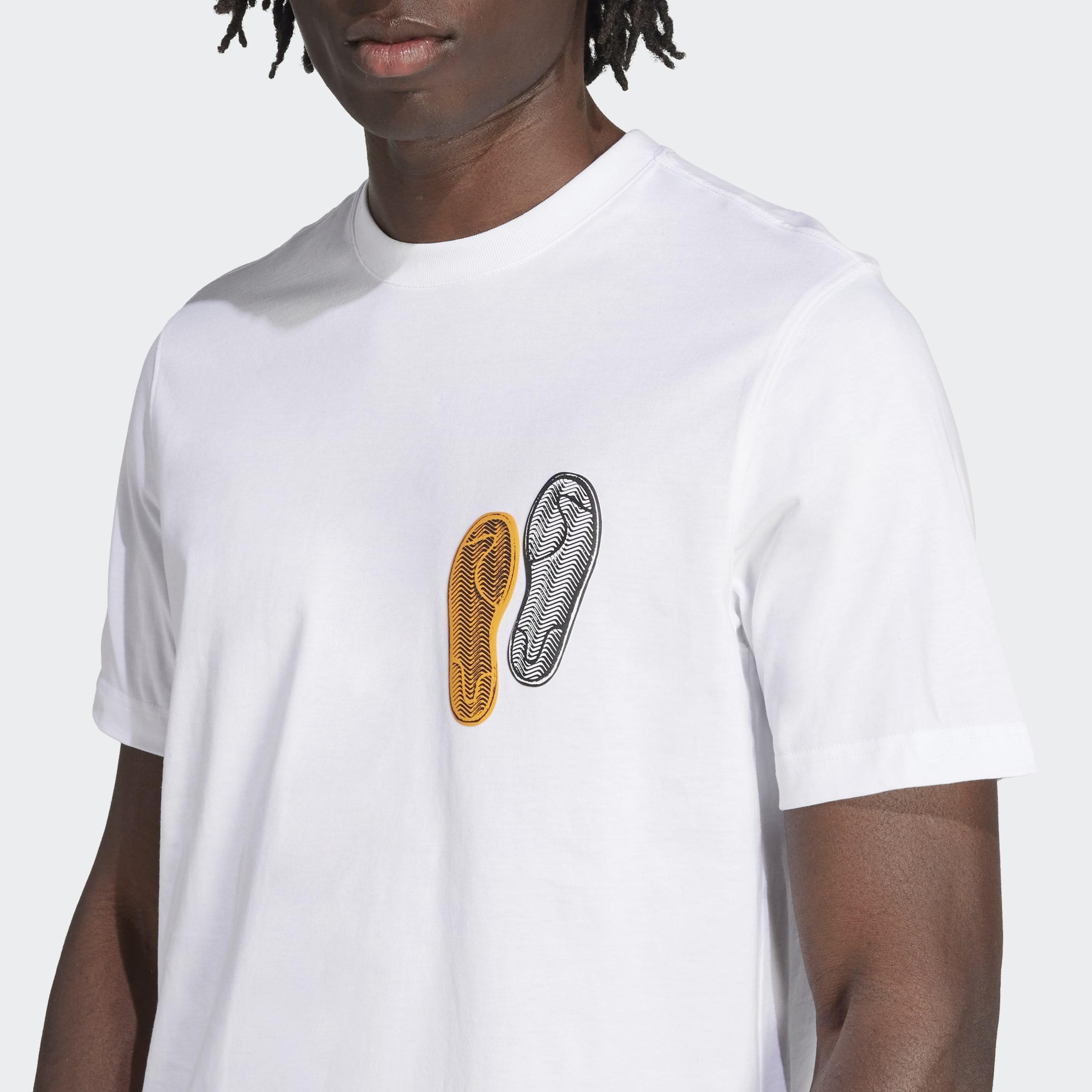 Trefoil Series Loose T-Shirt, White, A701_ONE, large image number 3