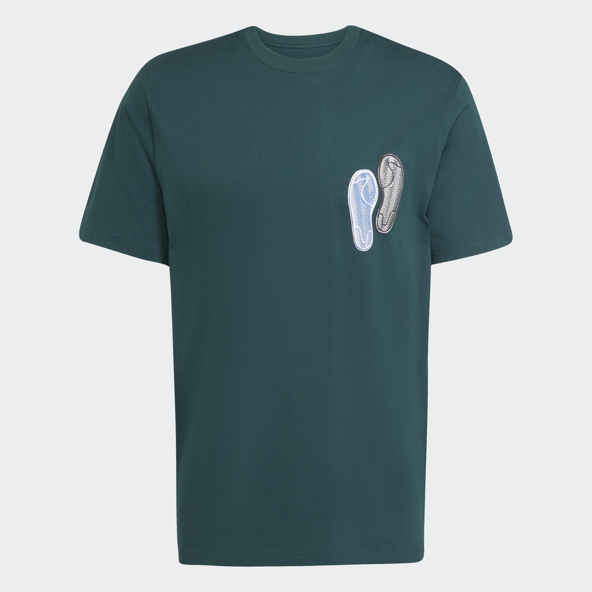 Trefoil Series Loose T-Shirt, Green, A701_ONE, large image number 0