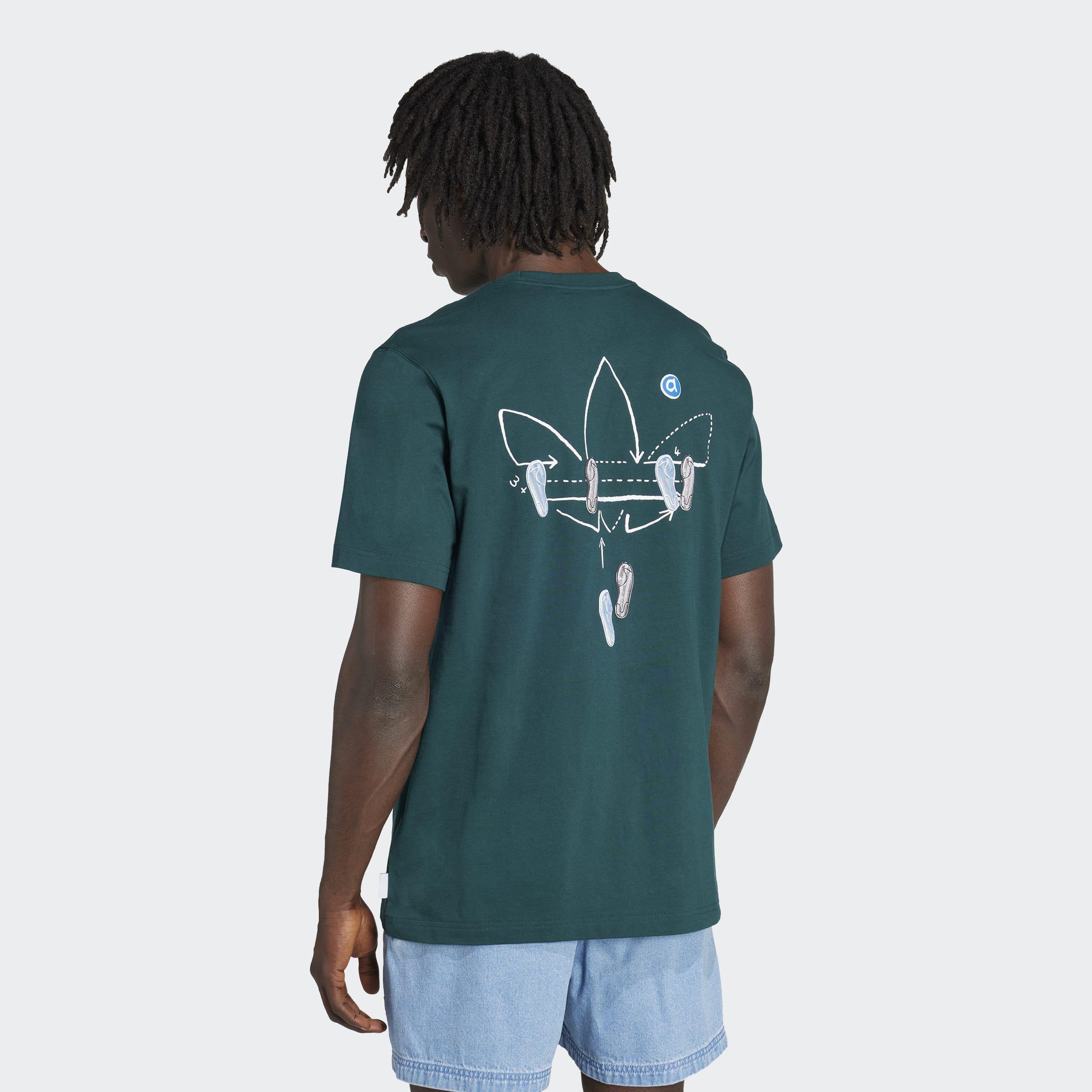 Trefoil Series Loose T-Shirt, Green, A701_ONE, large image number 1