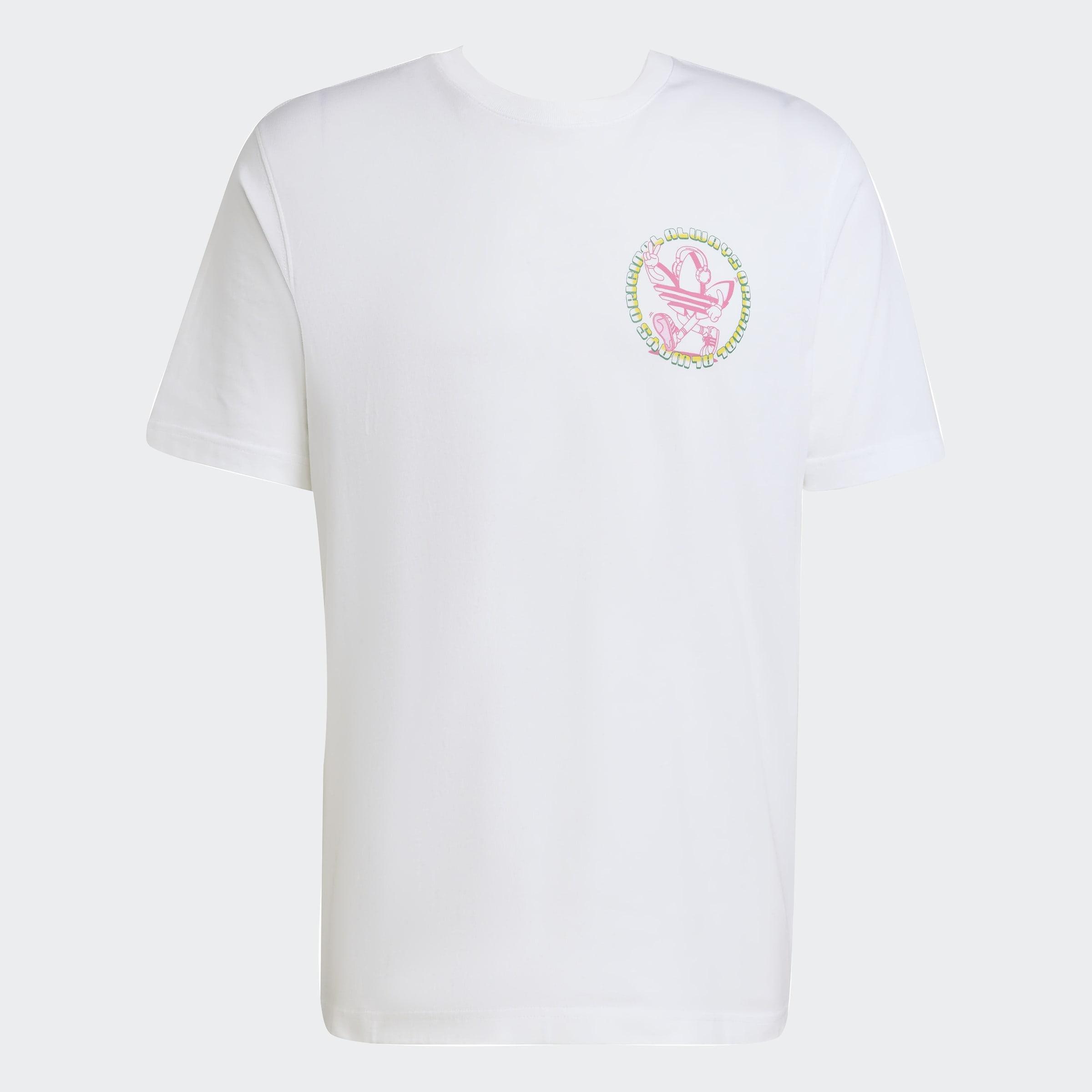 Trefoil Series Loose T-Shirt, White, A701_ONE, large image number 0