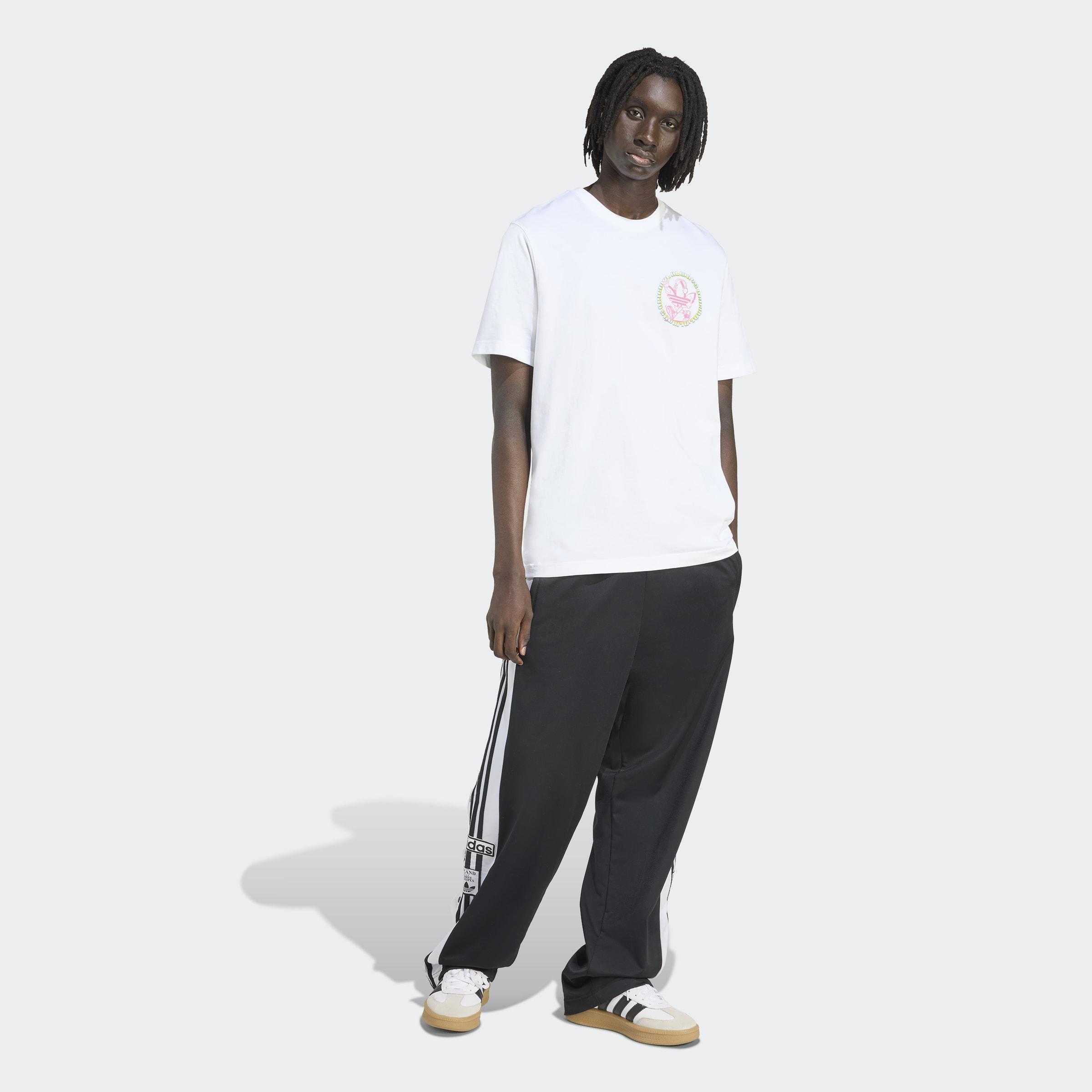 Trefoil Series Loose T-Shirt, White, A701_ONE, large image number 5