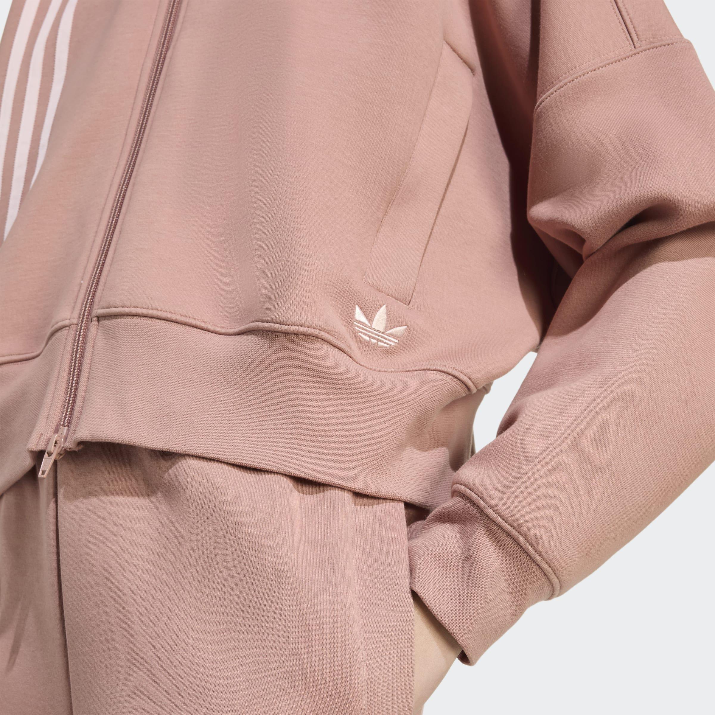 Off Placed 3-Stripes Zip Up, Red, A701_ONE, large image number 2