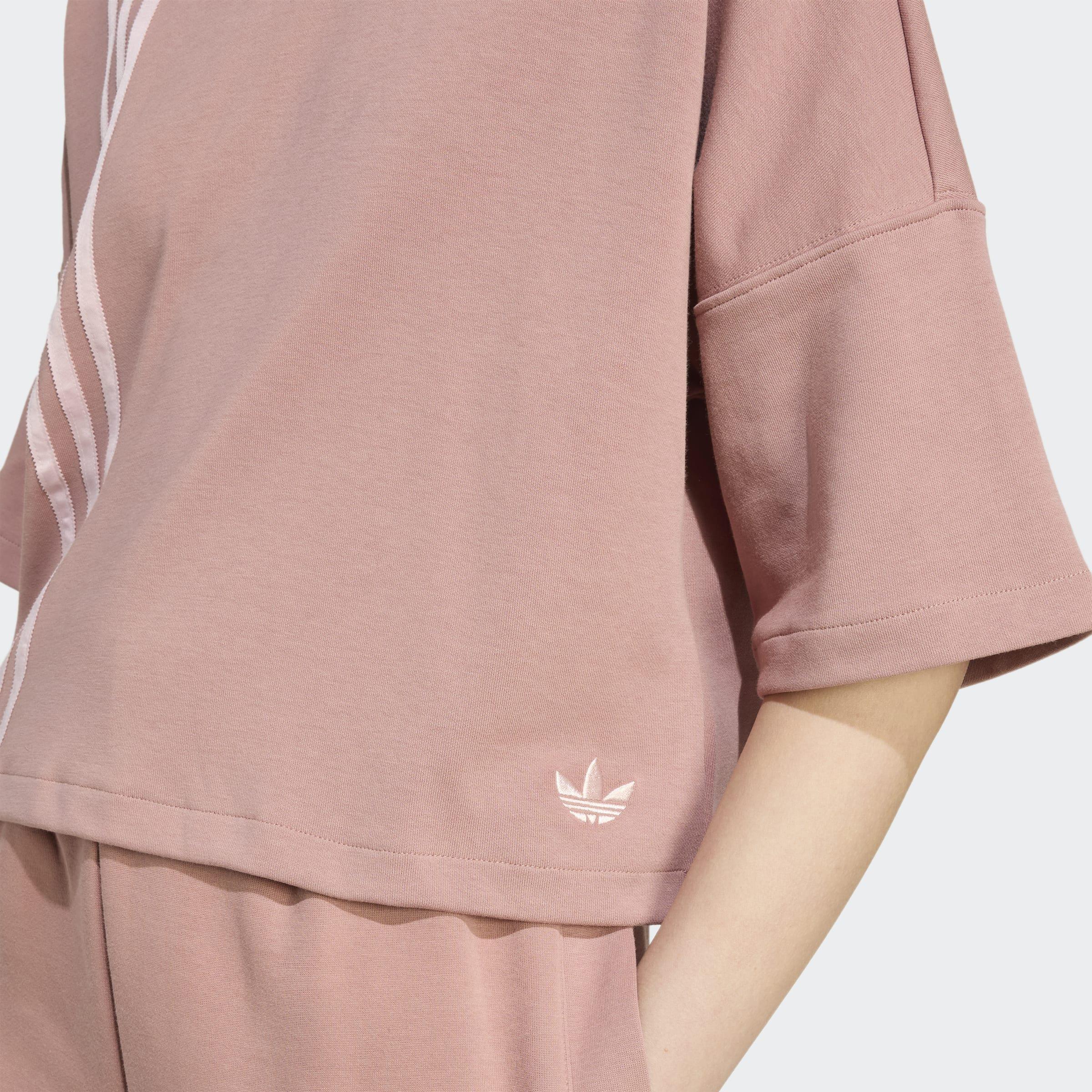 Off Placed 3-Stripes T-Shirt, Red, A701_ONE, large image number 2