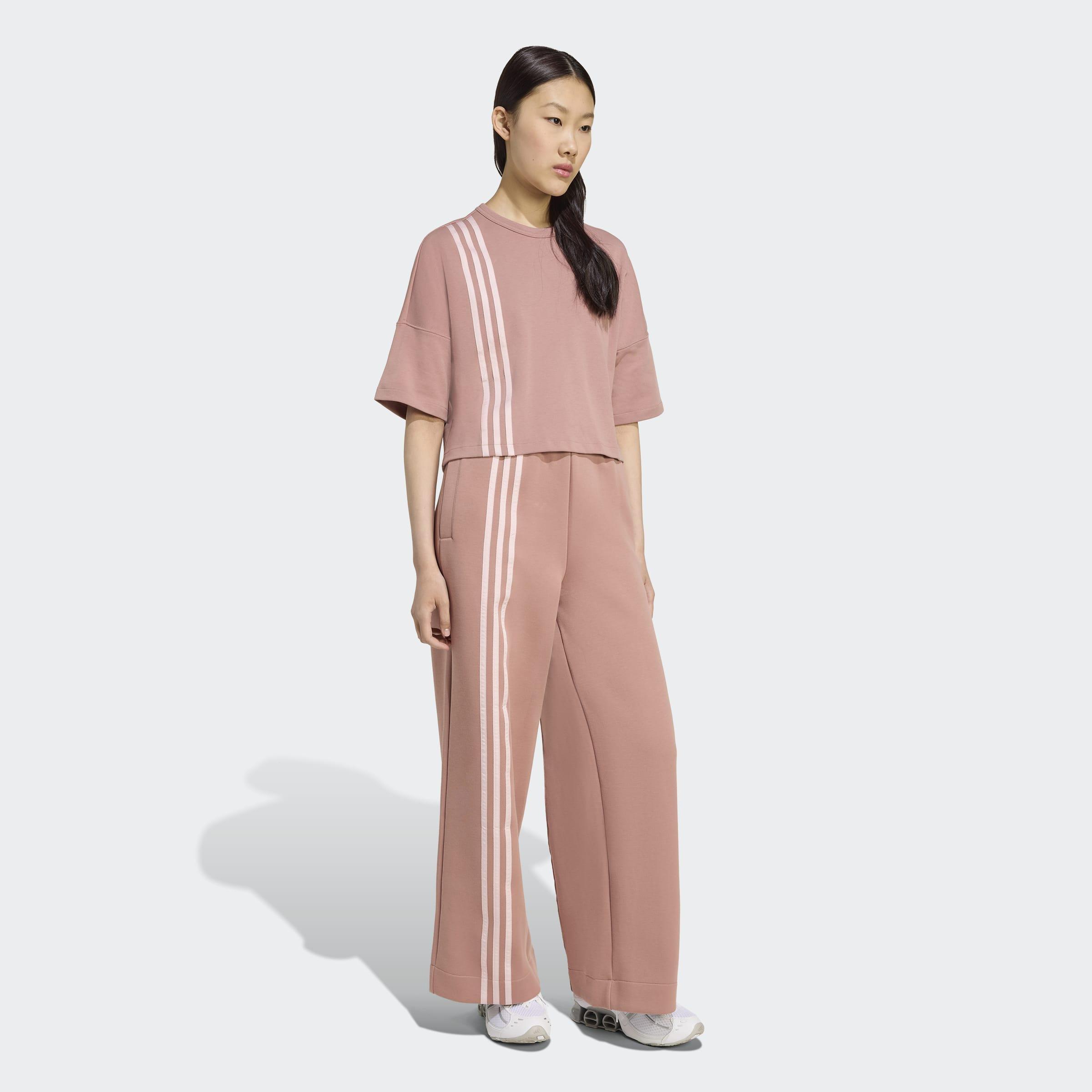 Off Placed 3-Stripes T-Shirt, Red, A701_ONE, large image number 5