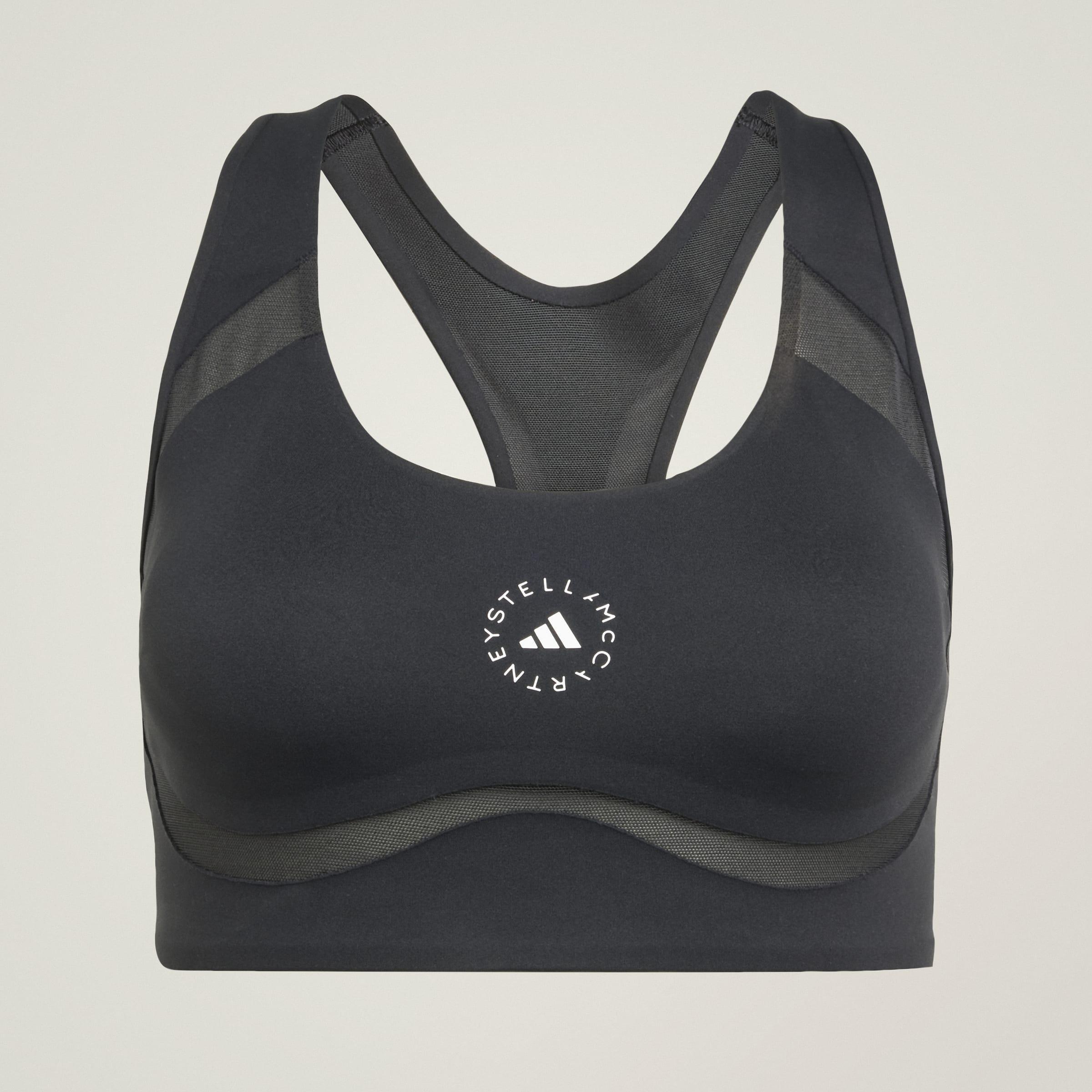 adidas By Stella McCartney Power Impact Training Bra Medium Support, Black, A701_ONE, medium