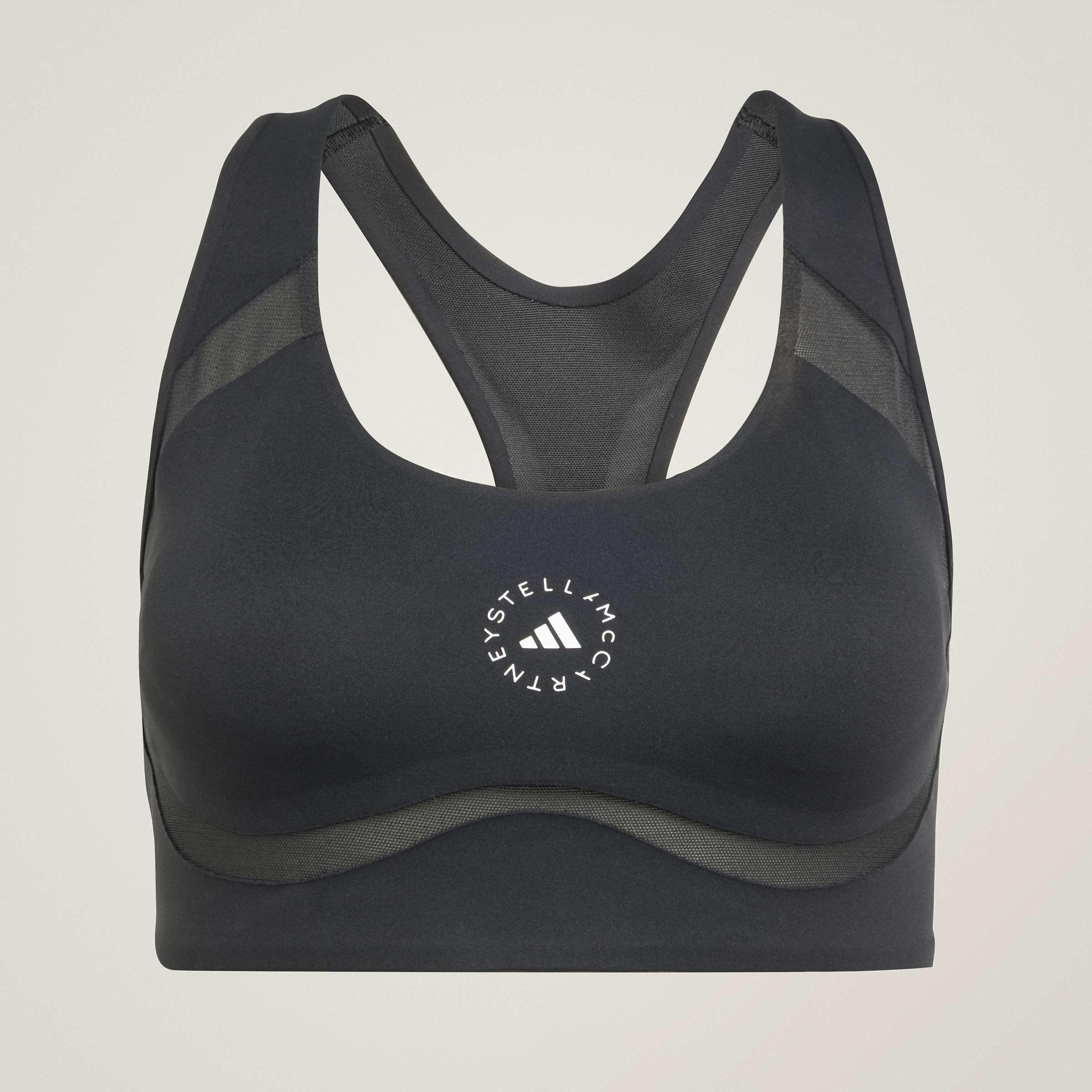 adidas By Stella McCartney Power Impact Training Bra Medium Support, Black, A701_ONE, large image number 7