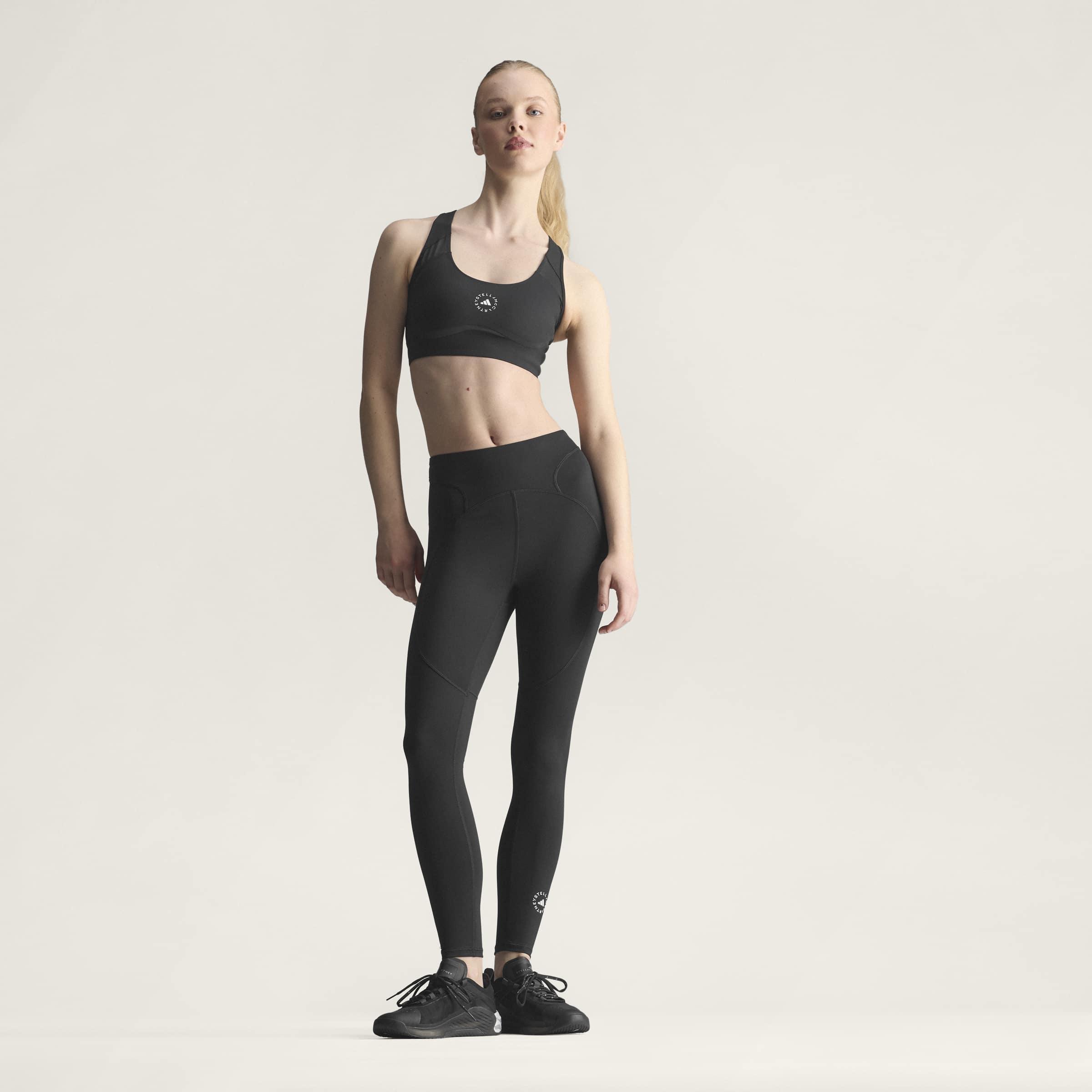 adidas By Stella McCartney Power Impact Training Bra Medium Support, Black, A701_ONE, large image number 8