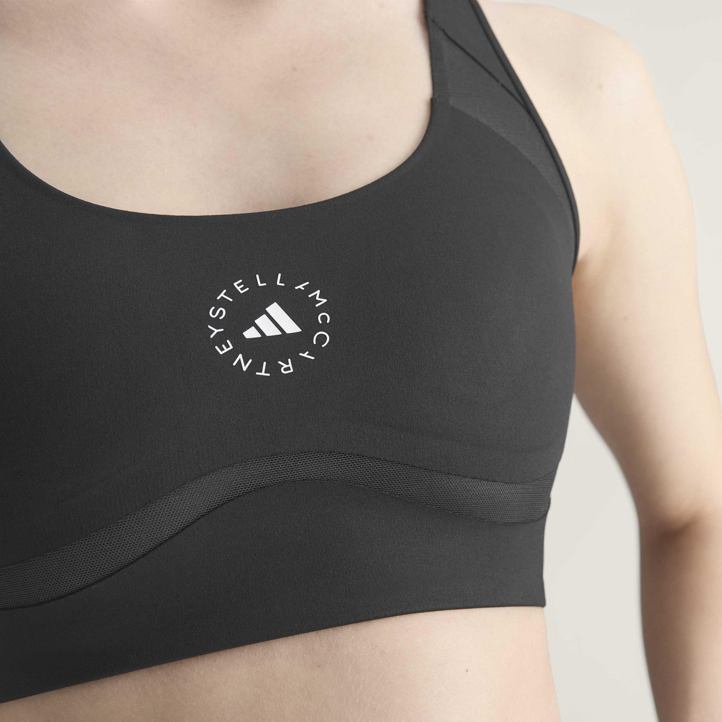 adidas By Stella McCartney Power Impact Training Bra Medium Support, Black, A701_ONE, large image number 12