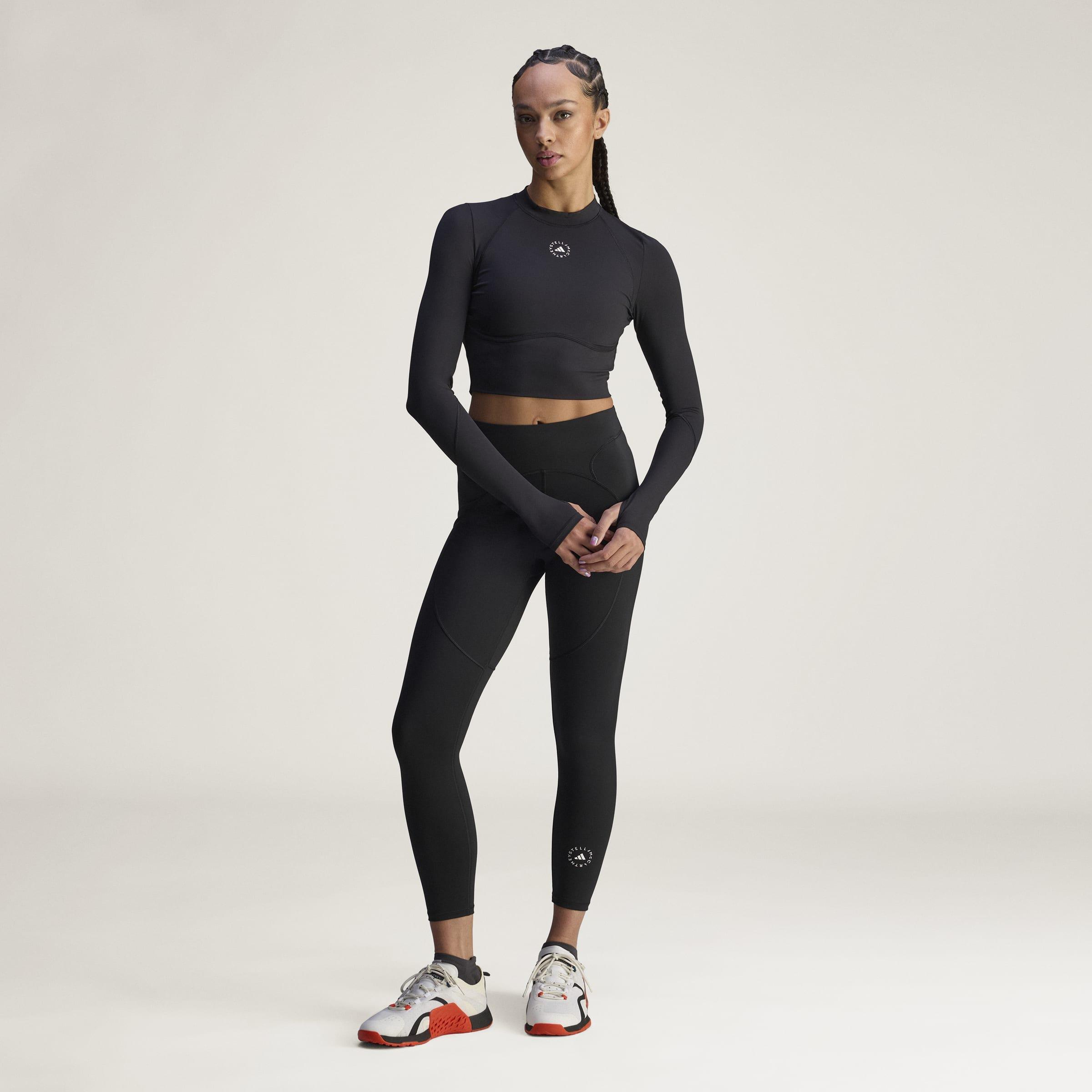 adidas By Stella McCartney Training 7/8 Leggings, Black, A701_ONE, large image number 5