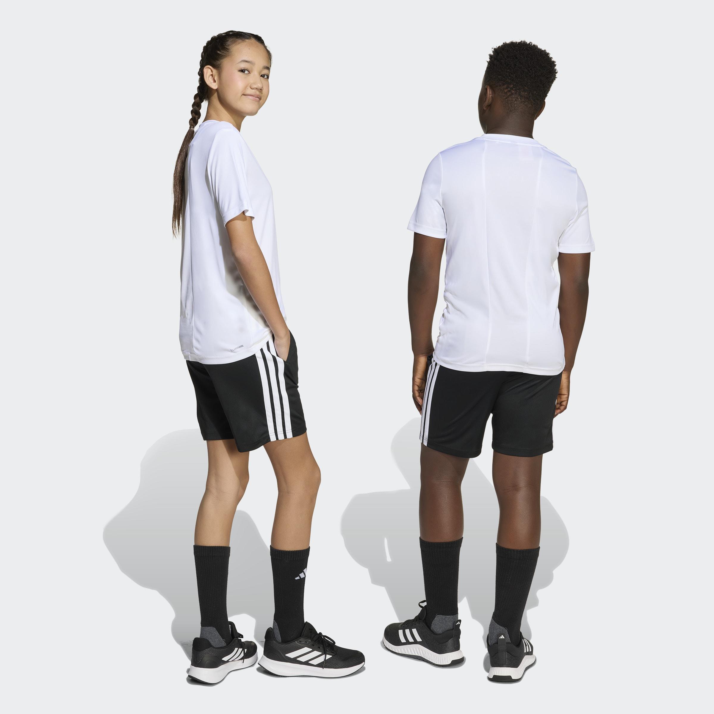 Kids Unisex Train Essentials 3-Stripes Tee Set, White, A701_ONE, large image number 2