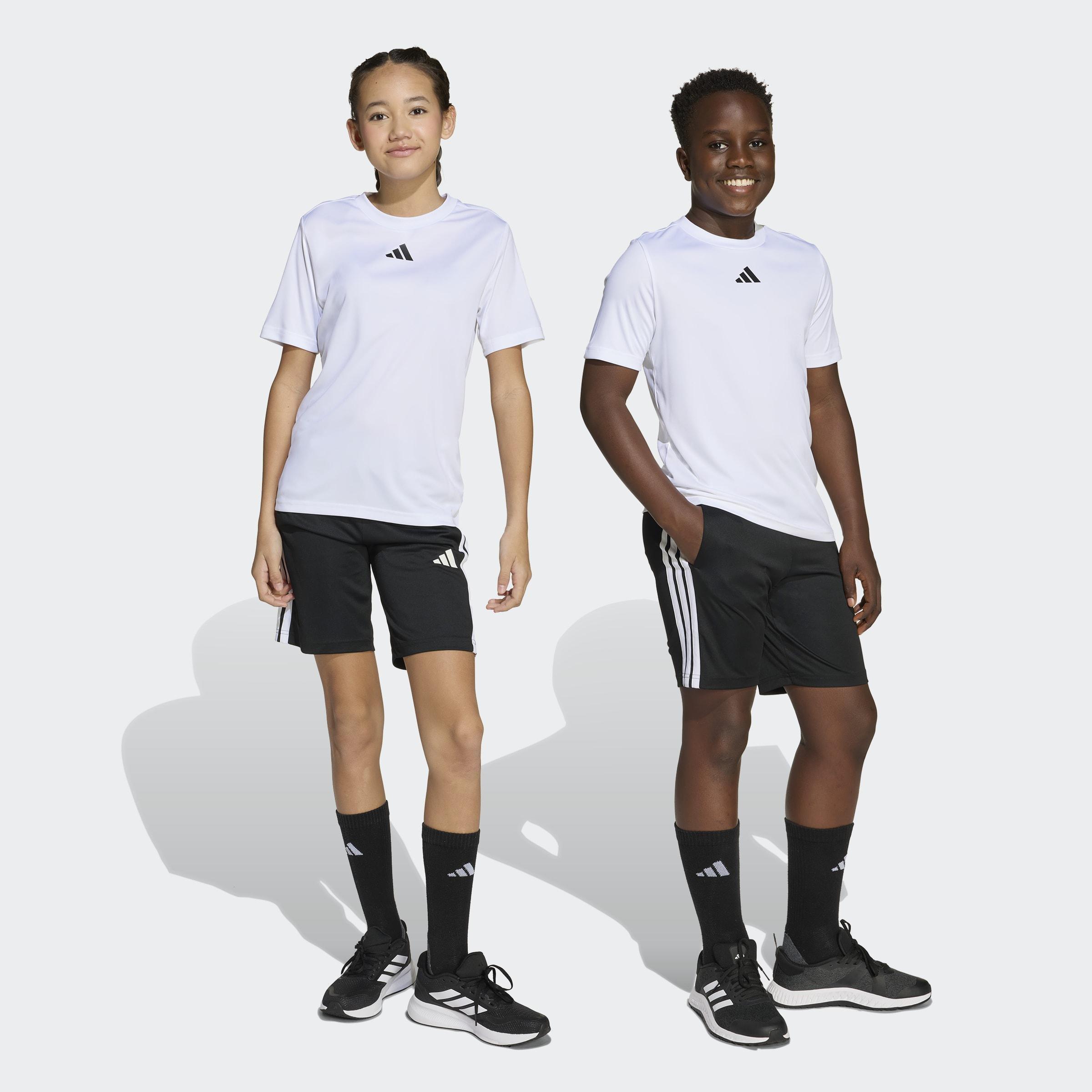 Kids Unisex Train Essentials 3-Stripes Tee Set, White, A701_ONE, large image number 5