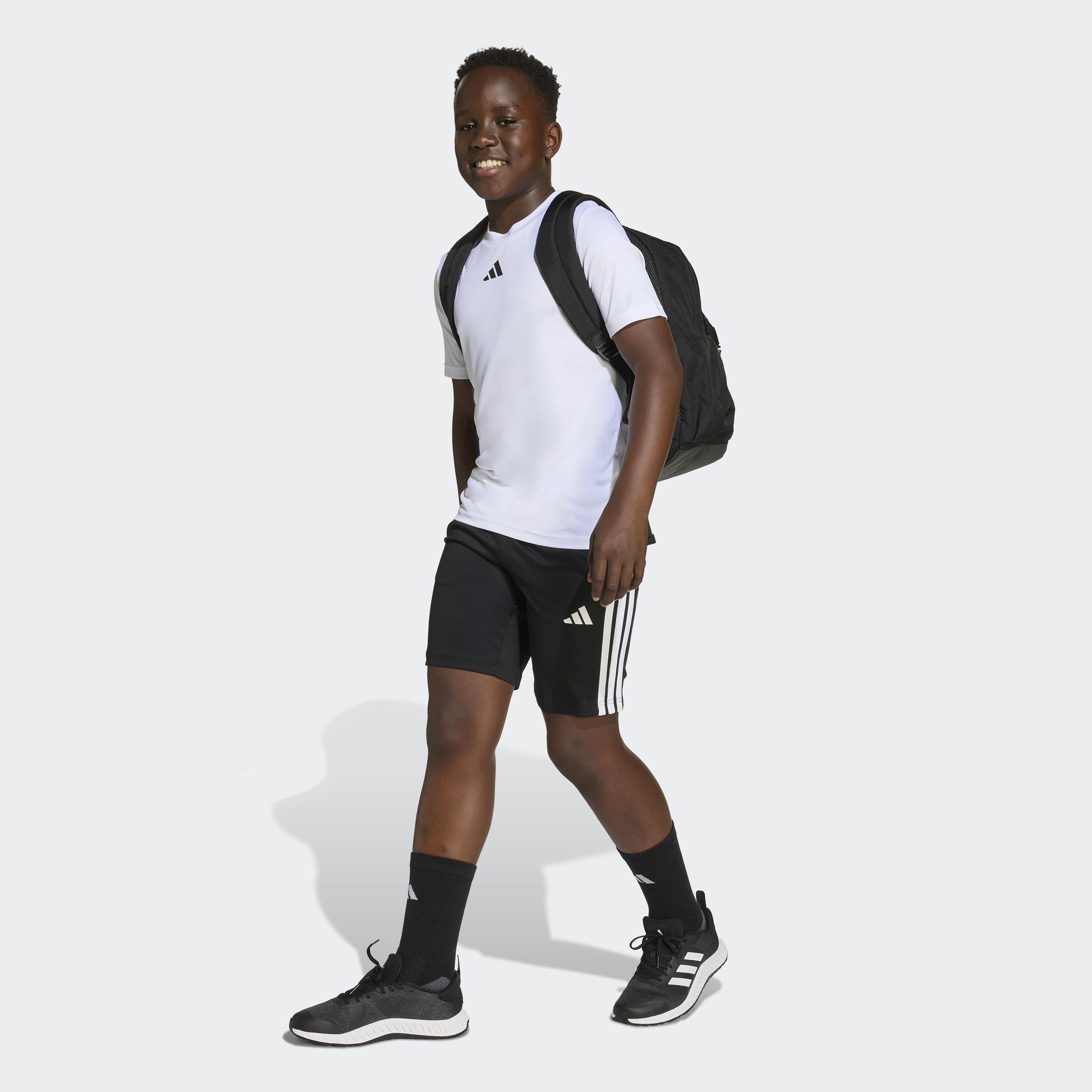 Kids Unisex Train Essentials 3-Stripes Tee Set, White, A701_ONE, large image number 6