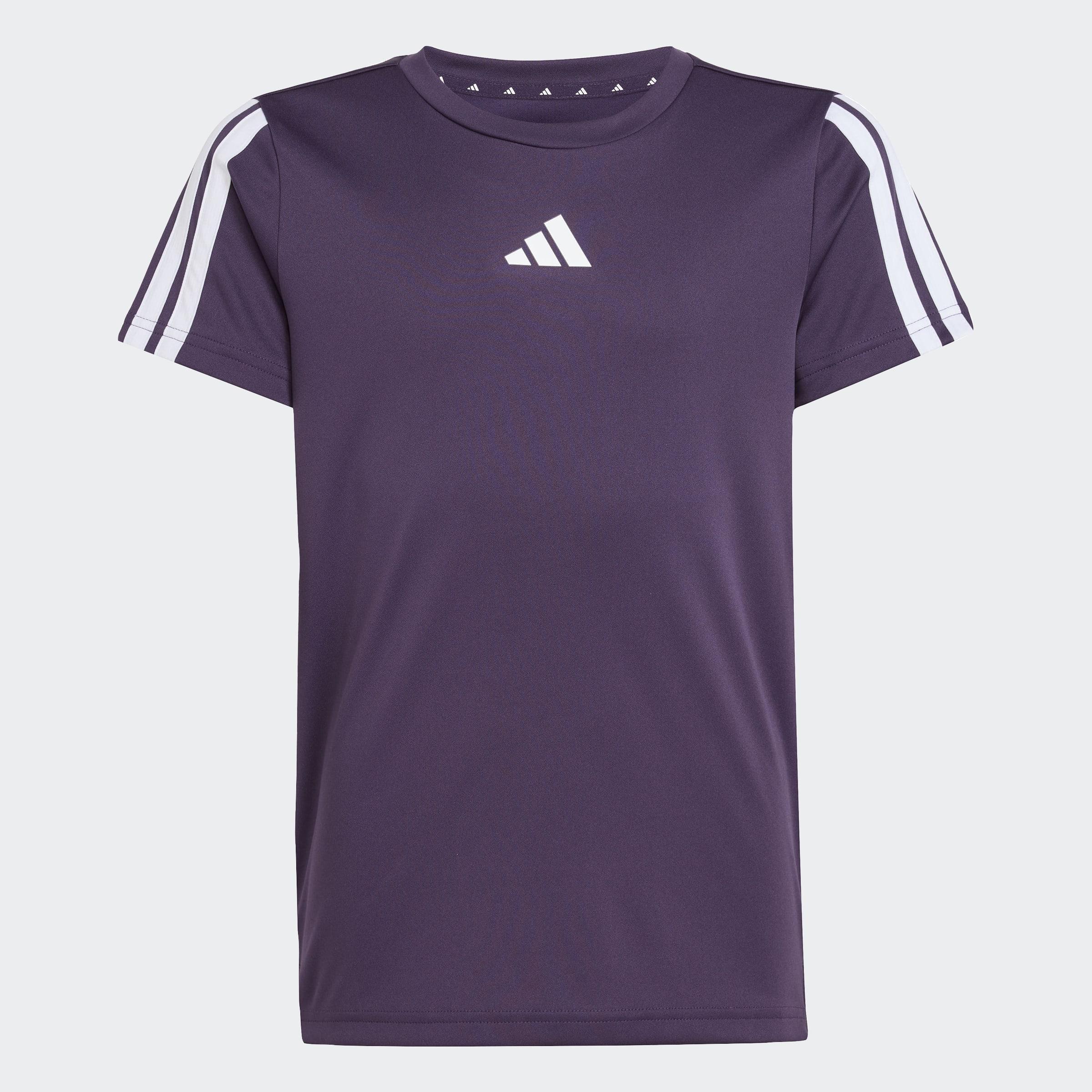 Kids Training Essentials 3-Stripes T-Shirt, Purple