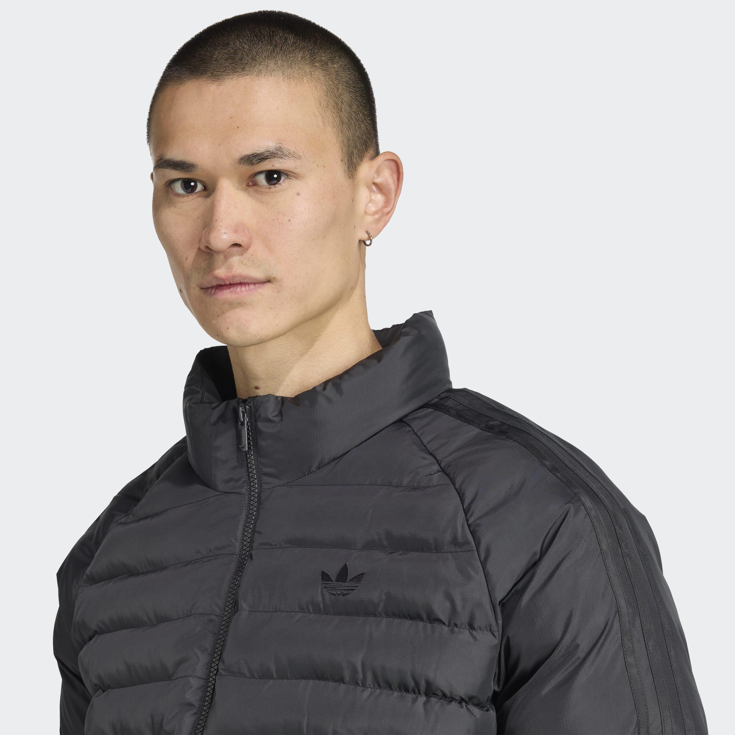 Padded Collar Jacket, Black, A701_ONE, large image number 3