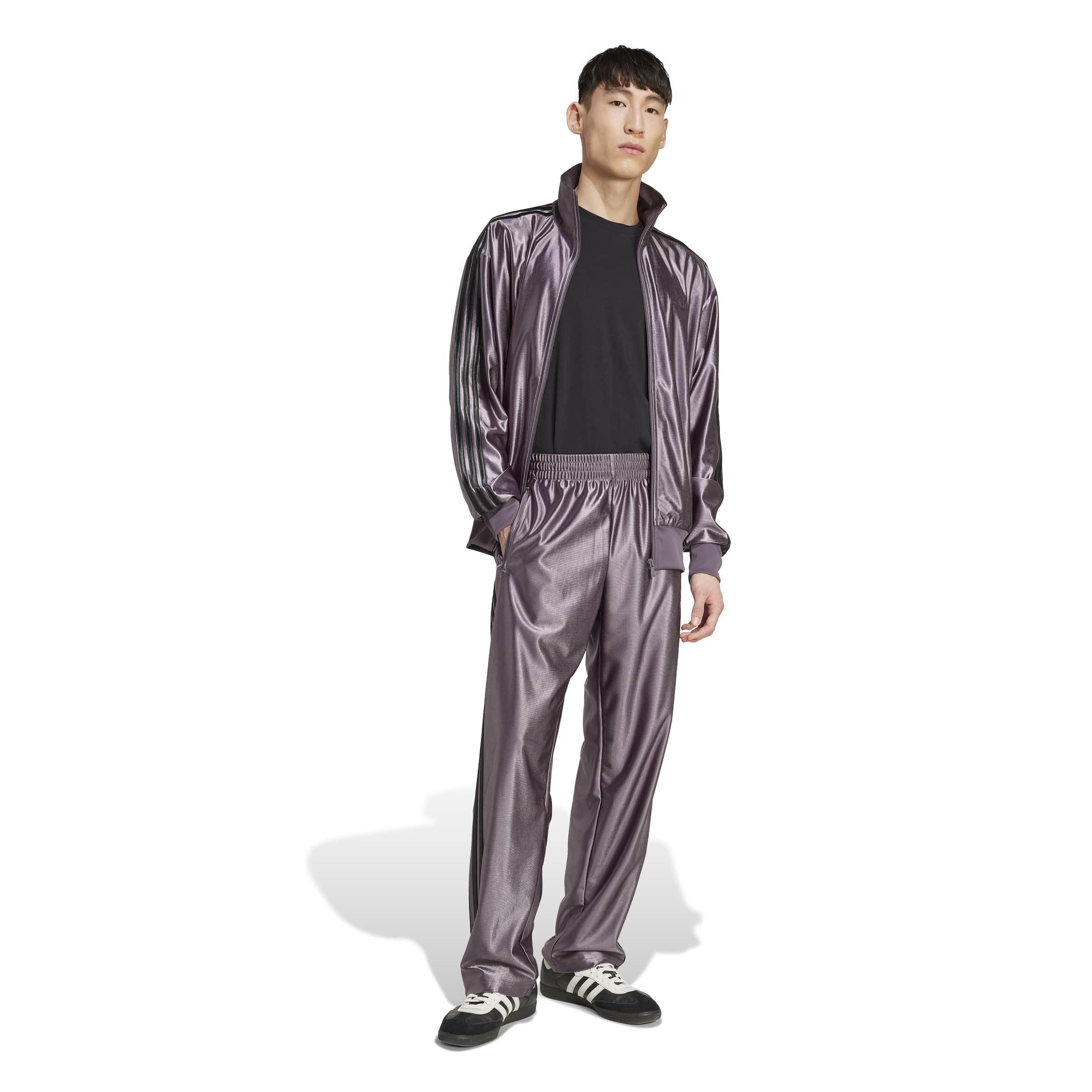 Firebird Adicolor Metallic Track Tracksuit Bottoms, Grey, , large image number 5