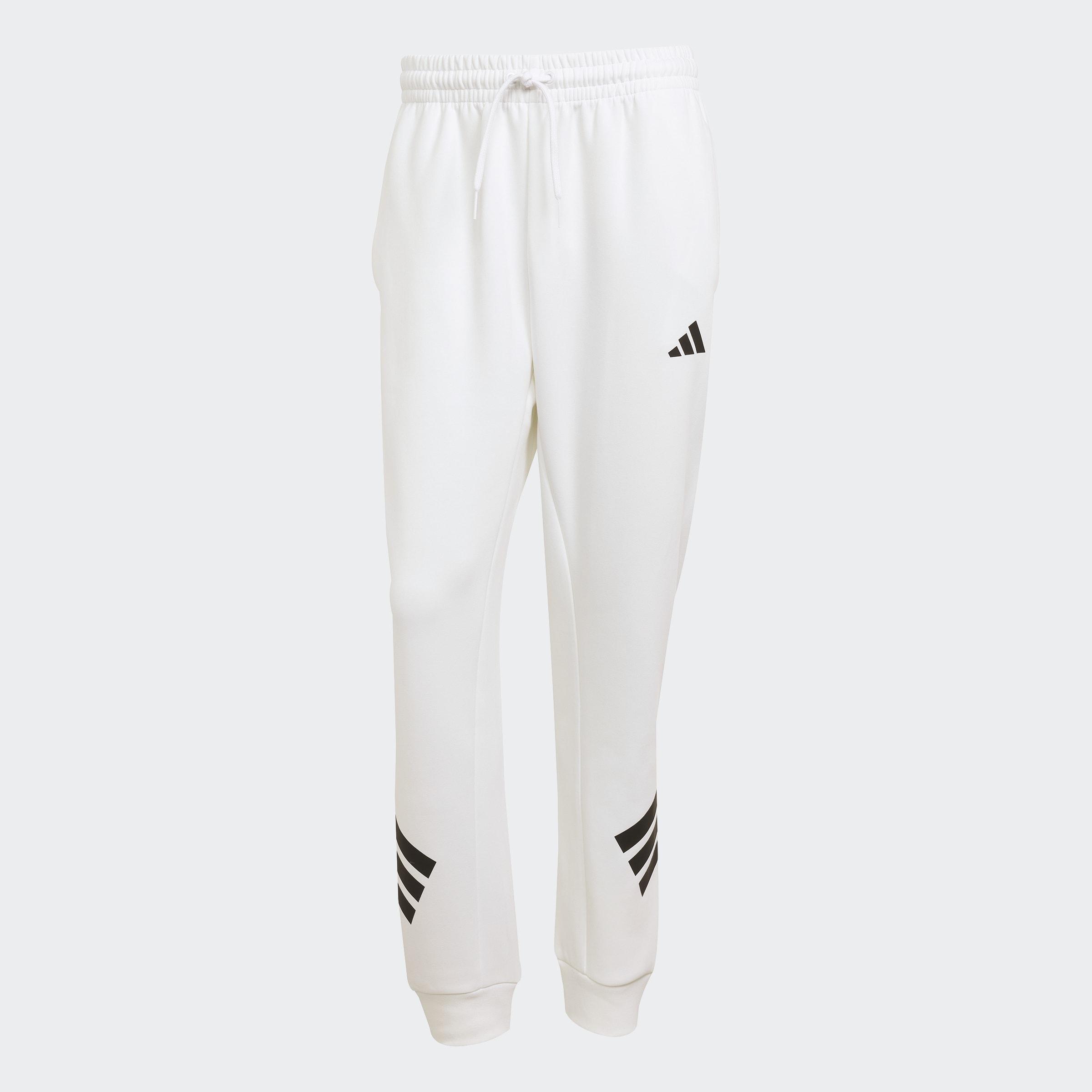 Future Icons 3-Stripes Tracksuit Bottoms, White, A701_ONE, large image number 0